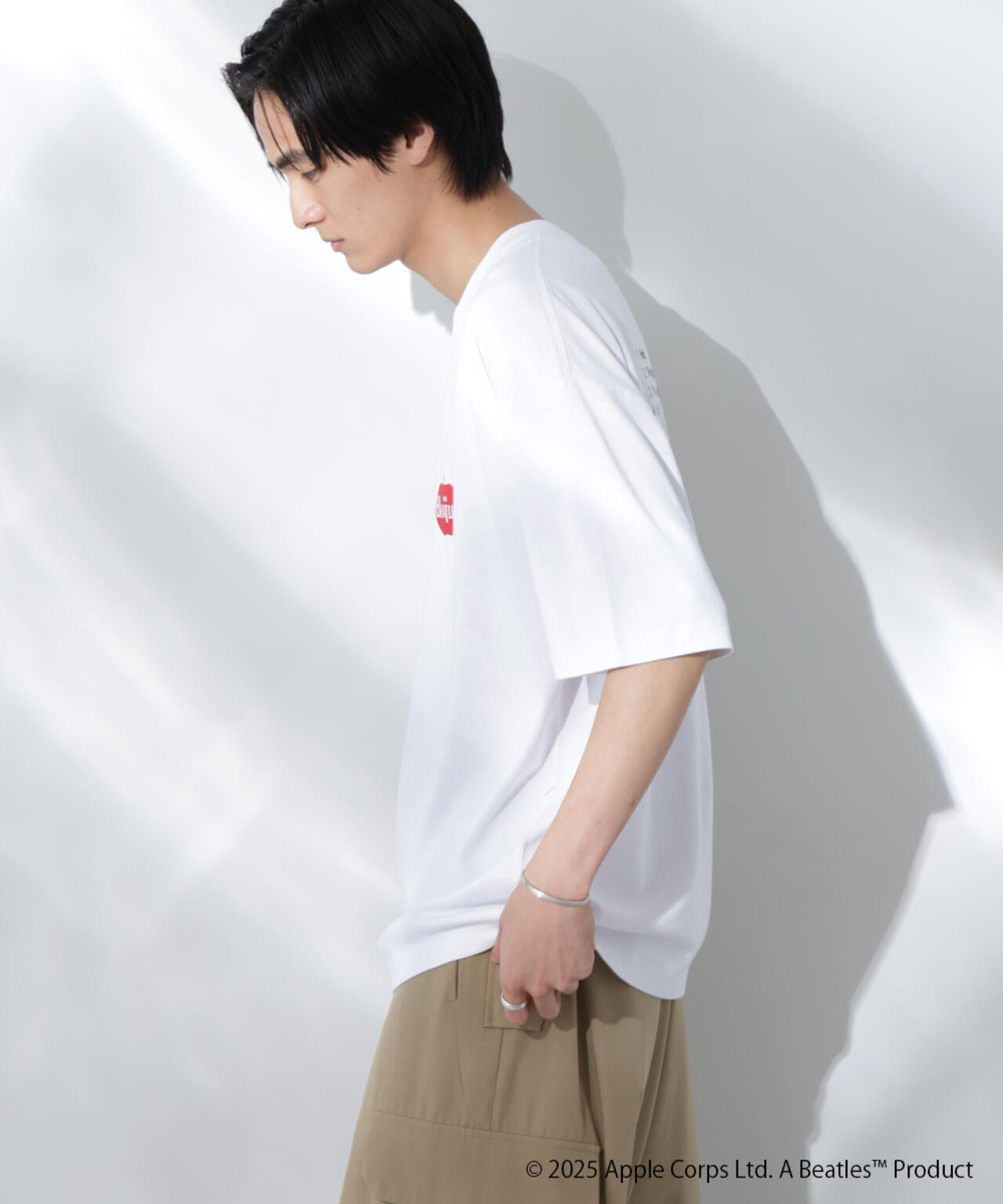 Anti Soaked(R)×BEATLES APPLEロゴ 汗染み防止Tシャツ