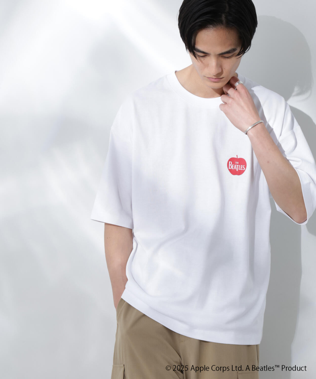 Anti Soaked(R)×BEATLES APPLEロゴ 汗染み防止Tシャツ