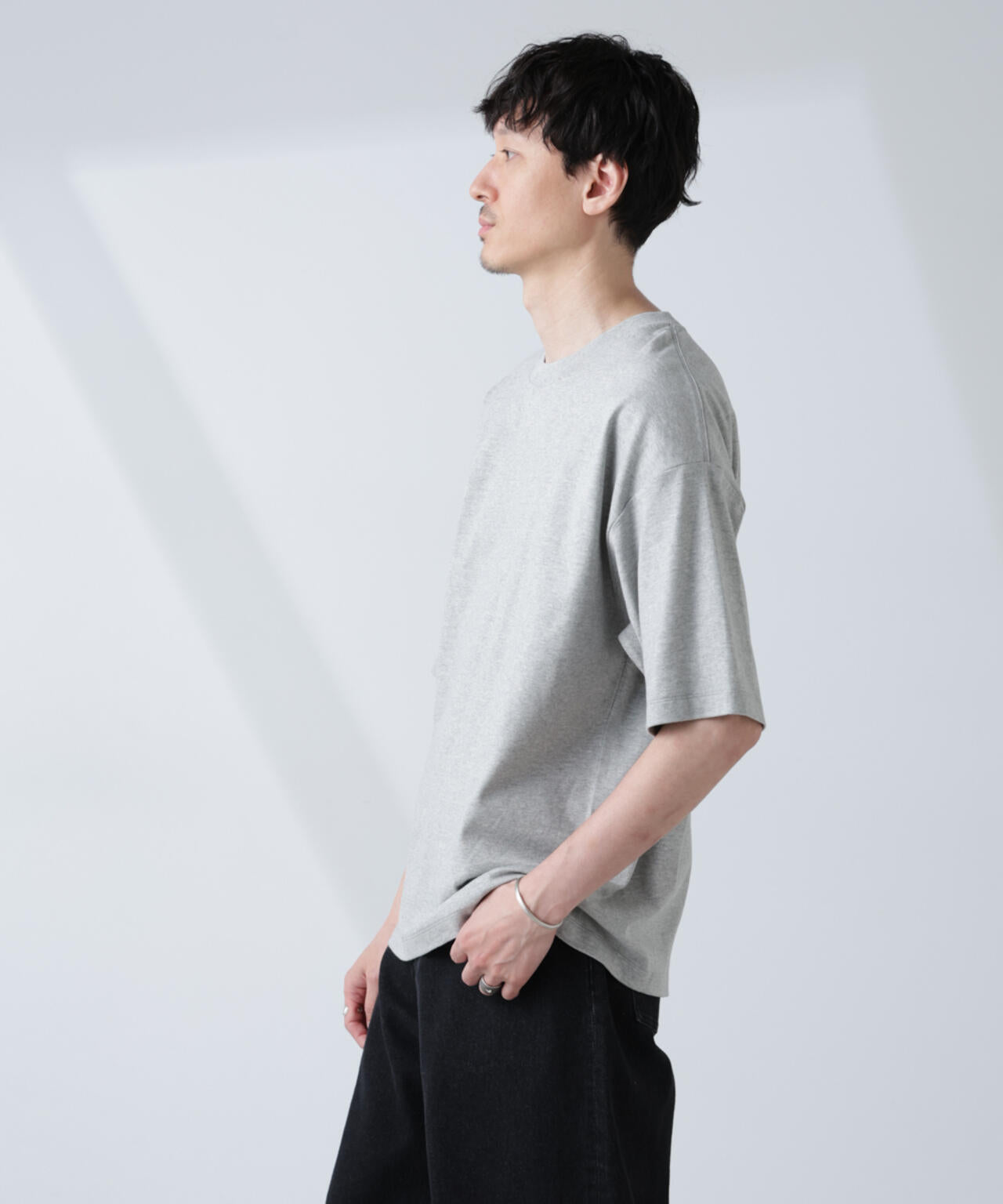 WEB限定/Anti Soaked(R)  汗染み防止 クルーネック ビッグシルエットTシャツ