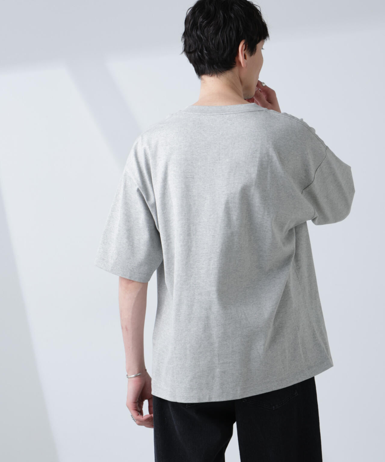 WEB限定/Anti Soaked(R)  汗染み防止 クルーネック ビッグシルエットTシャツ