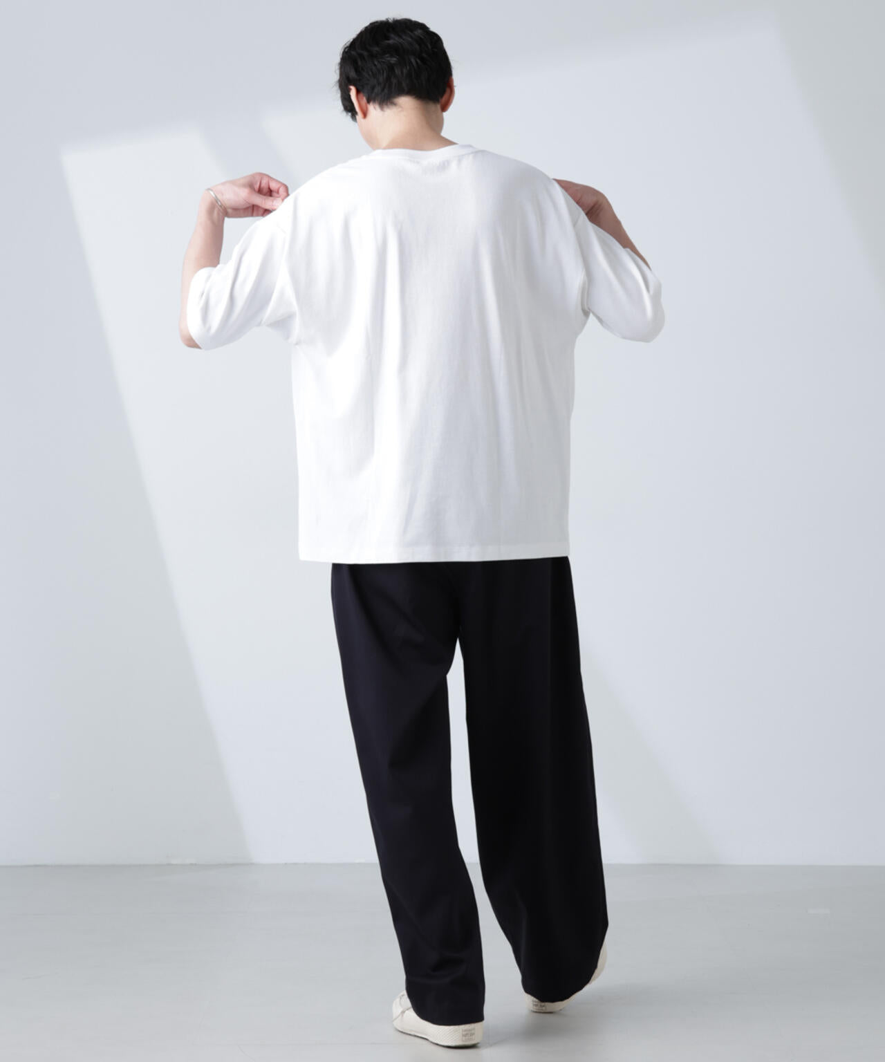 WEB限定/Anti Soaked(R)  汗染み防止 クルーネック ビッグシルエットTシャツ