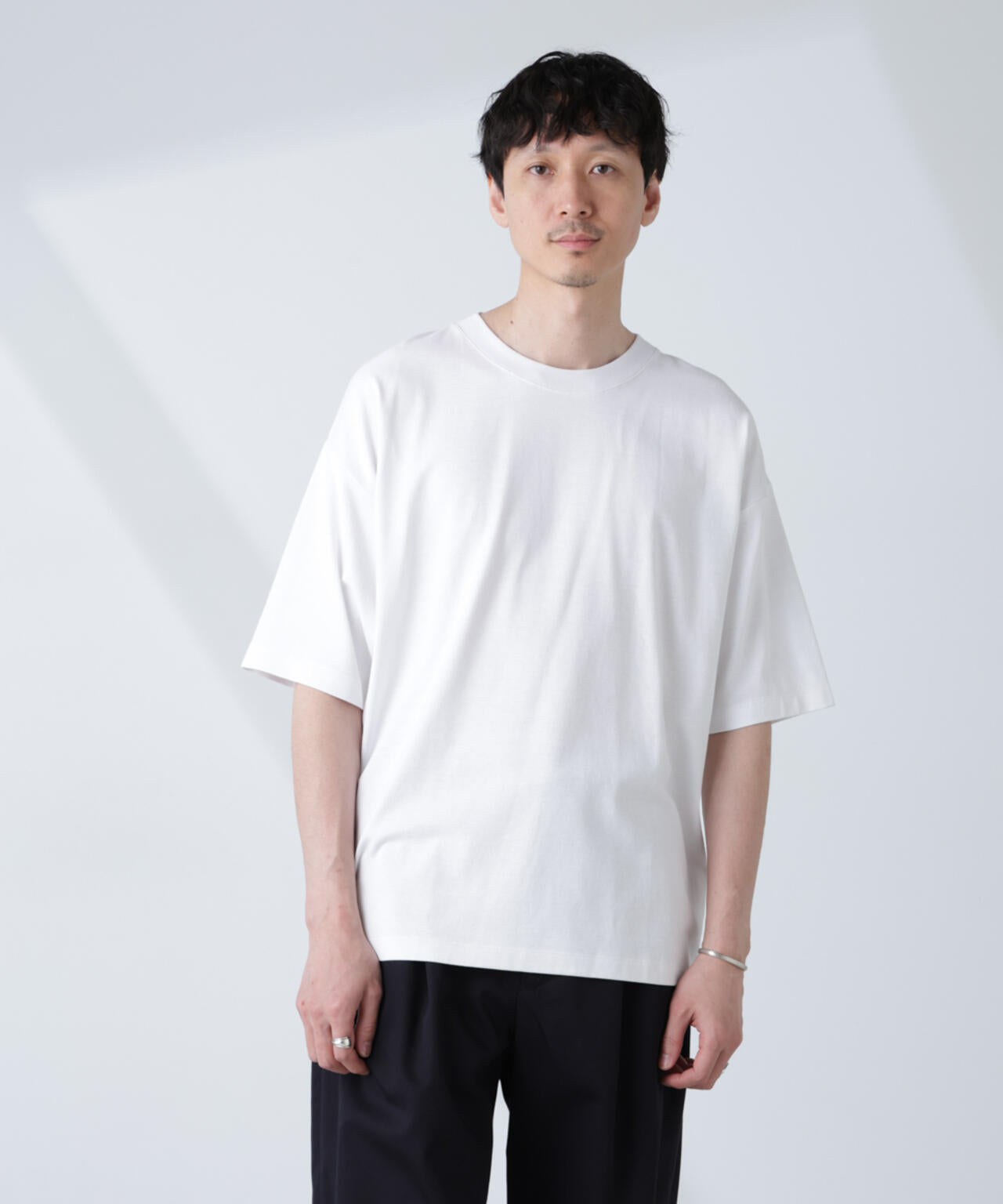 WEB限定/Anti Soaked(R)  汗染み防止 クルーネック ビッグシルエットTシャツ