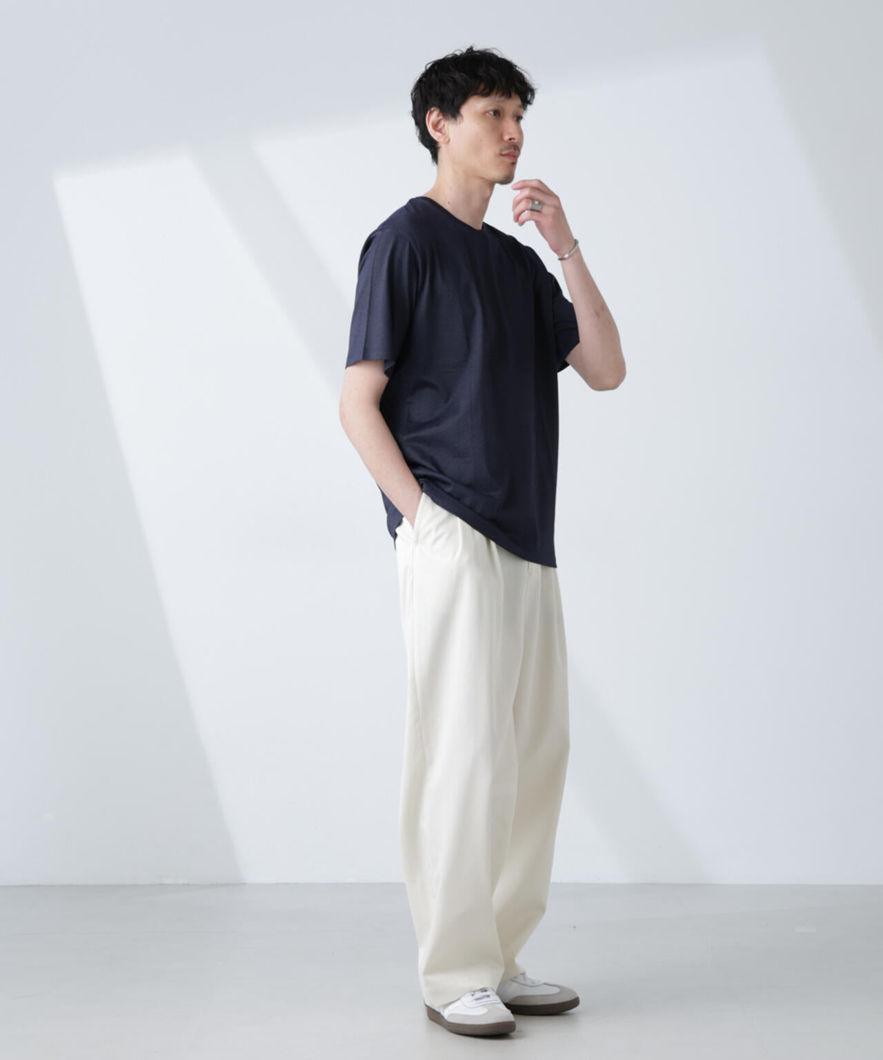 ソラーロライトストレッチクルーネックTシャツ(セットアップ可)