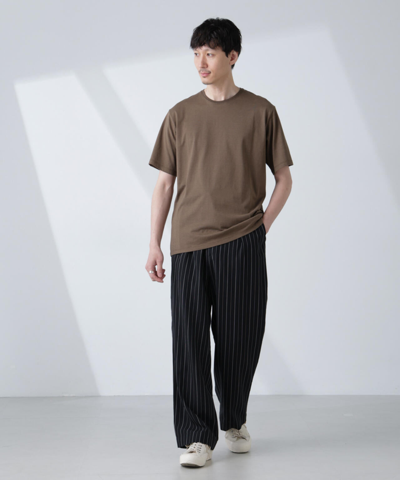 ソラーロライトストレッチクルーネックTシャツ(セットアップ可)