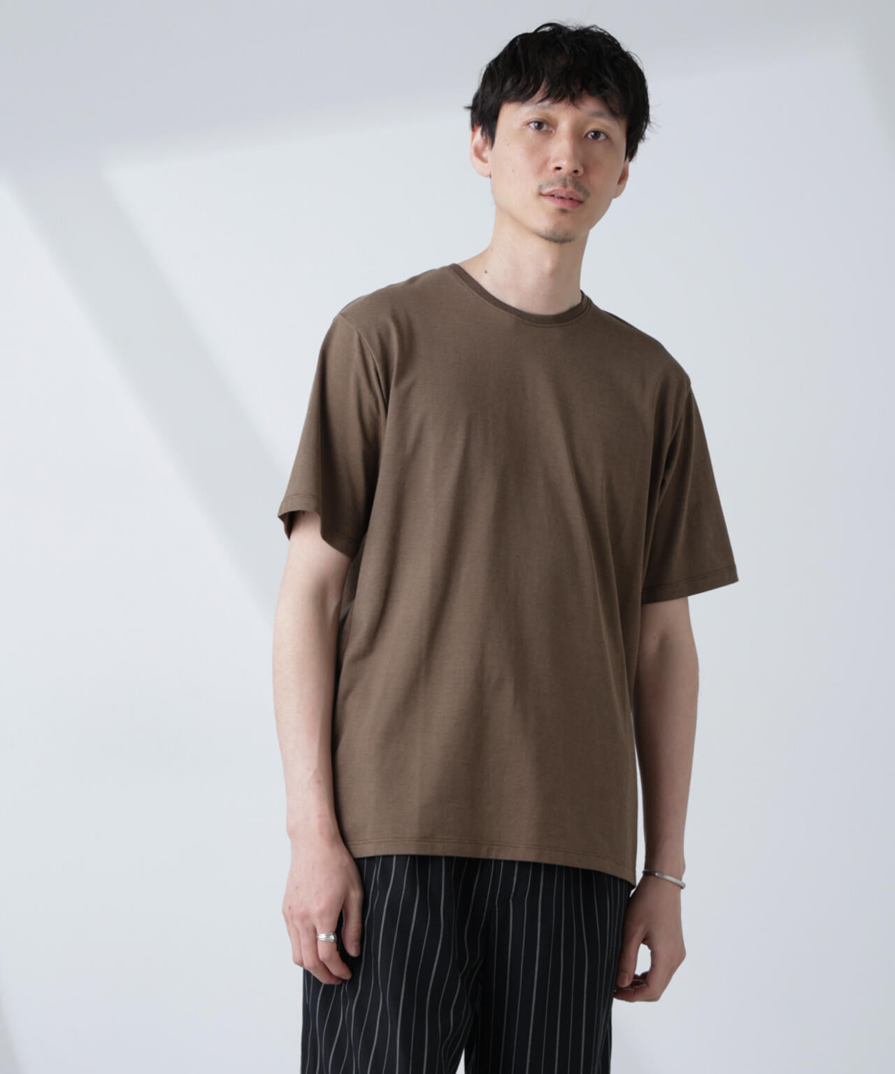 ソラーロライトストレッチクルーネックTシャツ(セットアップ可)