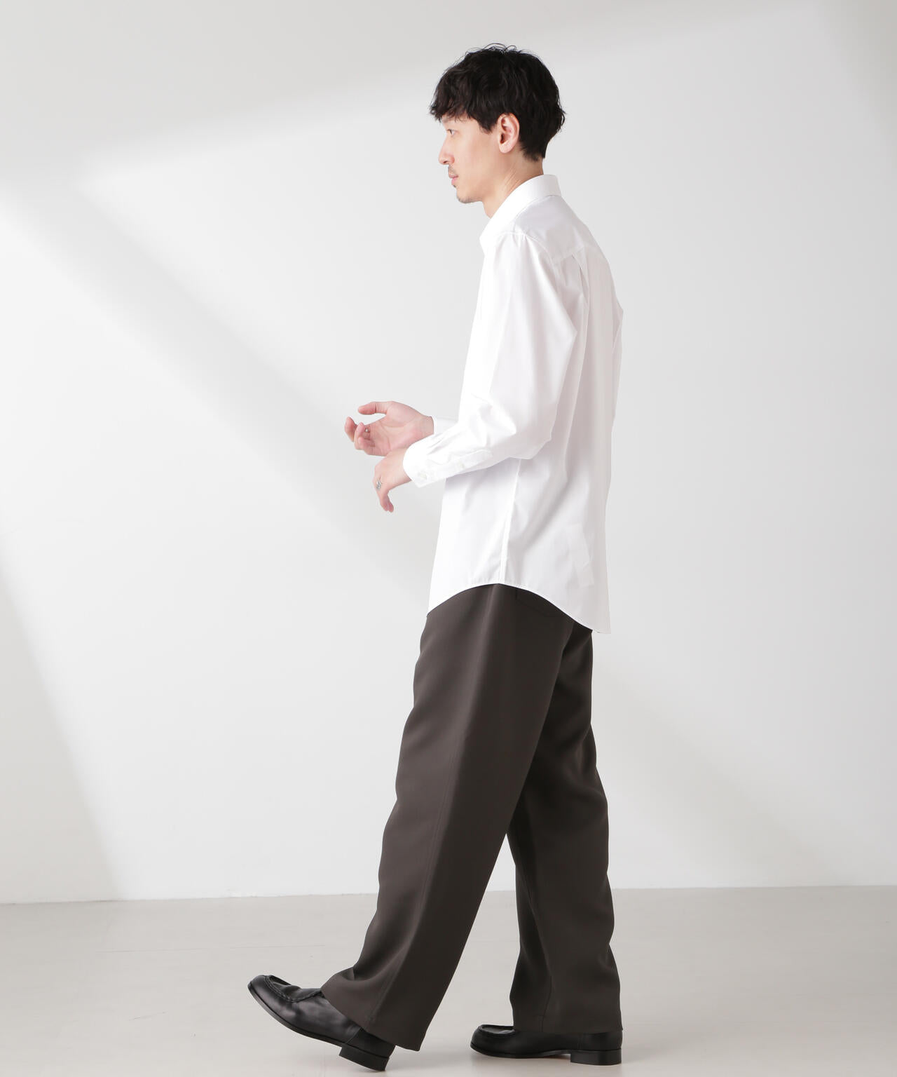 トリプルクロス バレルレッグパンツ(セットアップ可)
