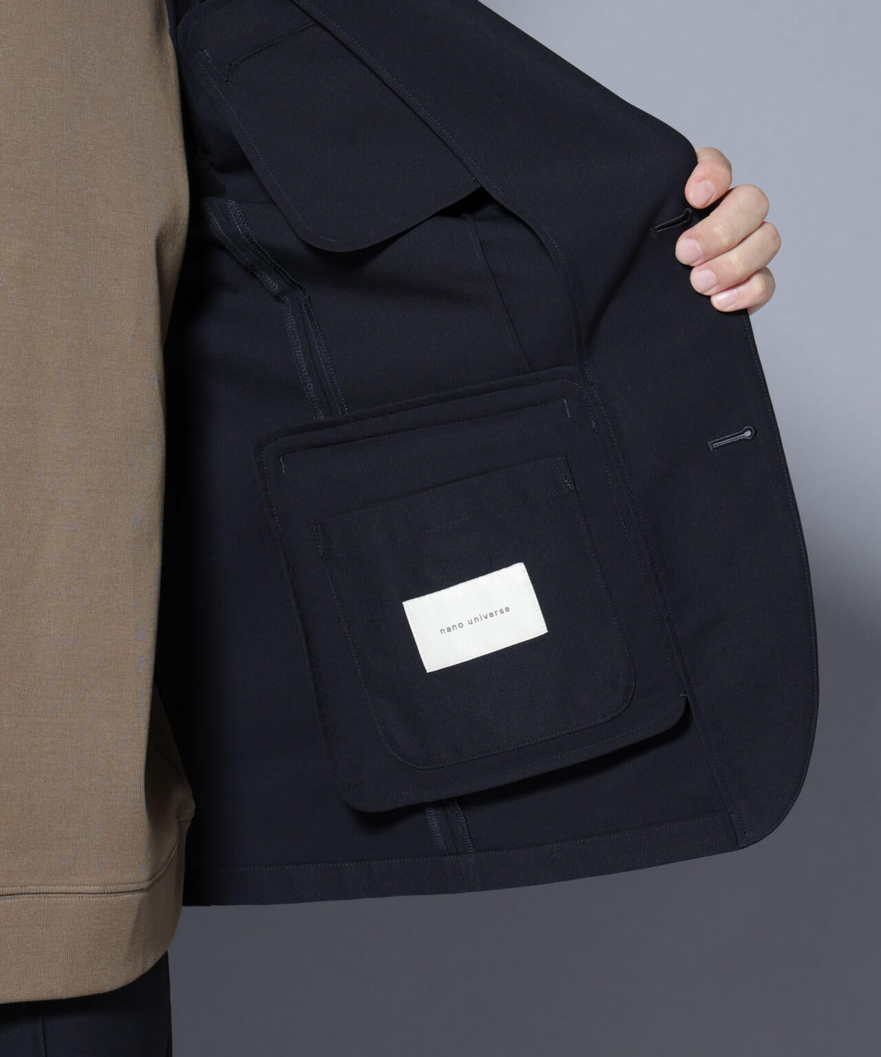「N JACKET BASIC」SizeMoreTEXBRID(R)ストレッチジャケット(セットアップ可）