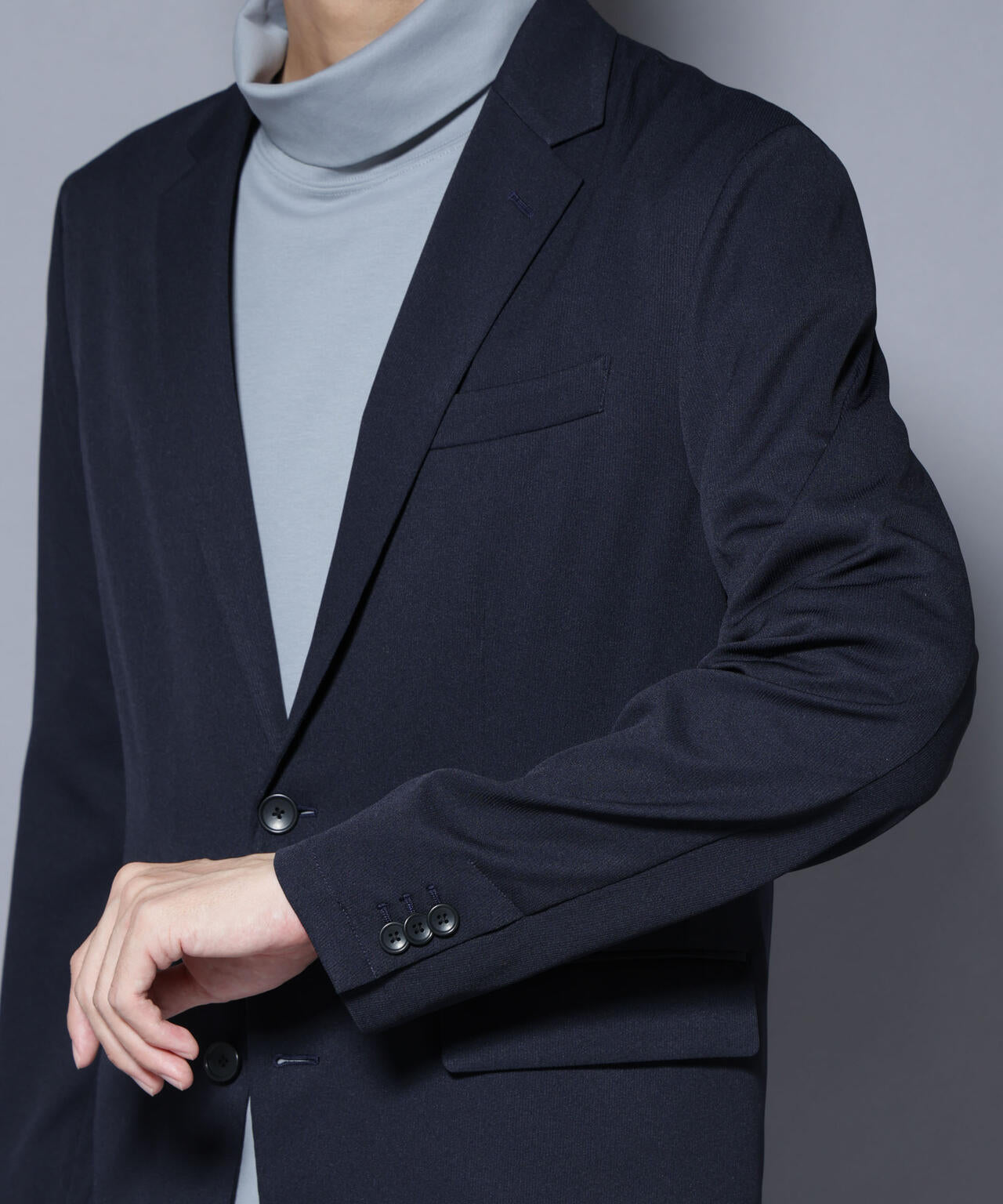 「N JACKET BASIC」シャドーストライプジャケット(セットアップ可)