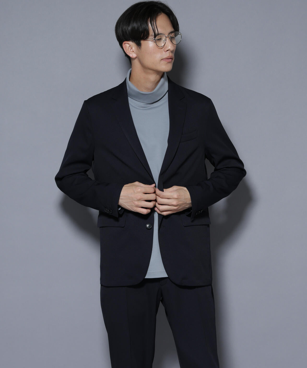 「N JACKET BASIC」シャドーストライプジャケット(セットアップ可)