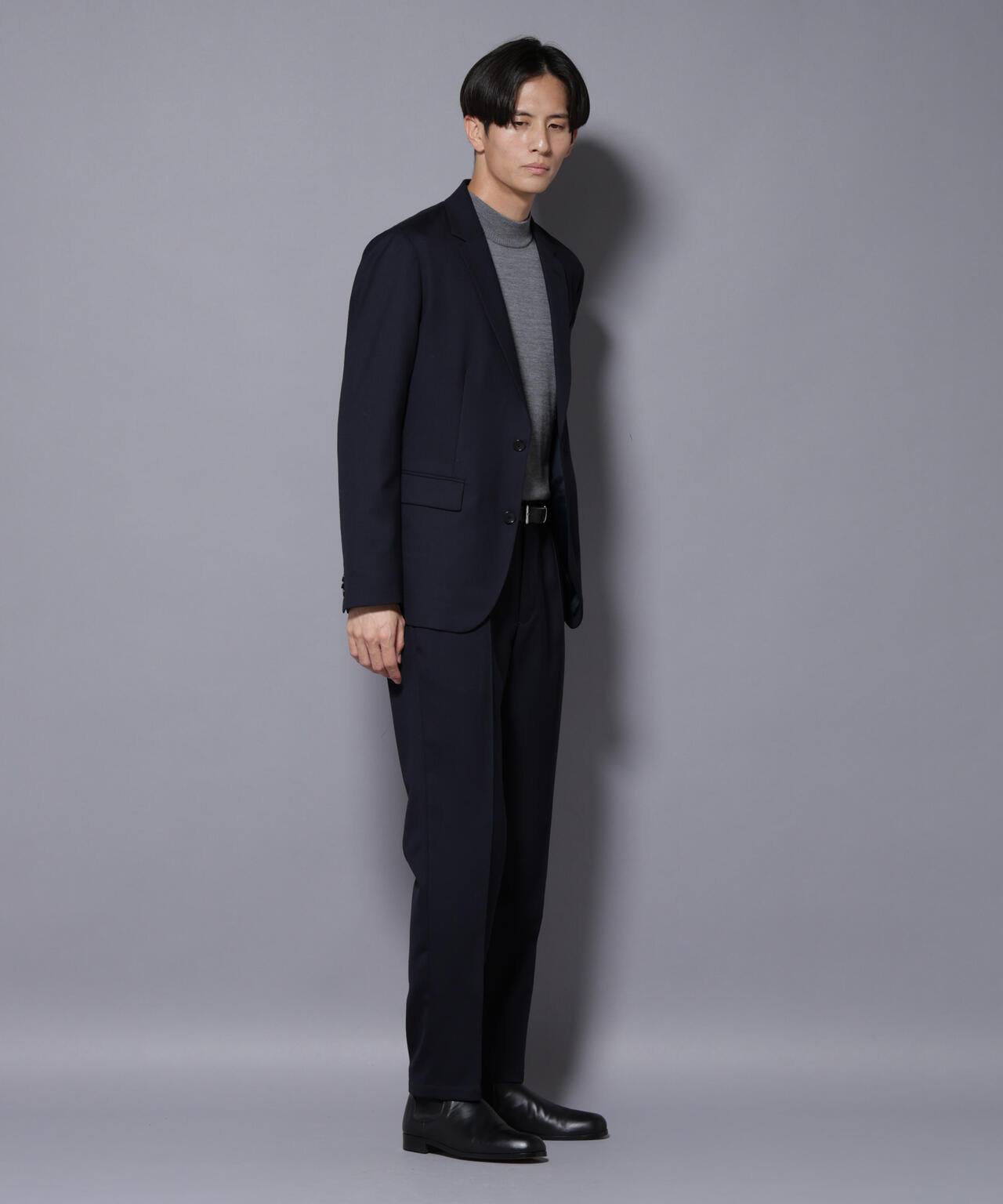 「N JACKET PREMIUM」RENU(R) ウール混洗えるサキソニージャケット（セットアップ可）