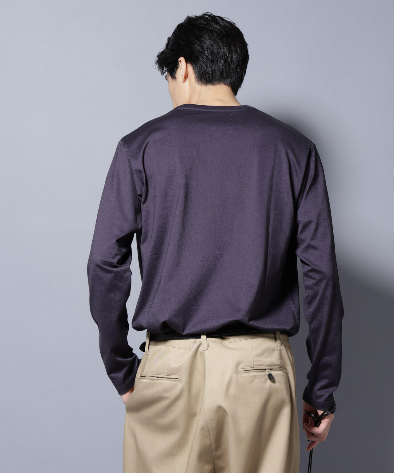 ソラーロライトストレッチクルーネックTシャツ 長袖