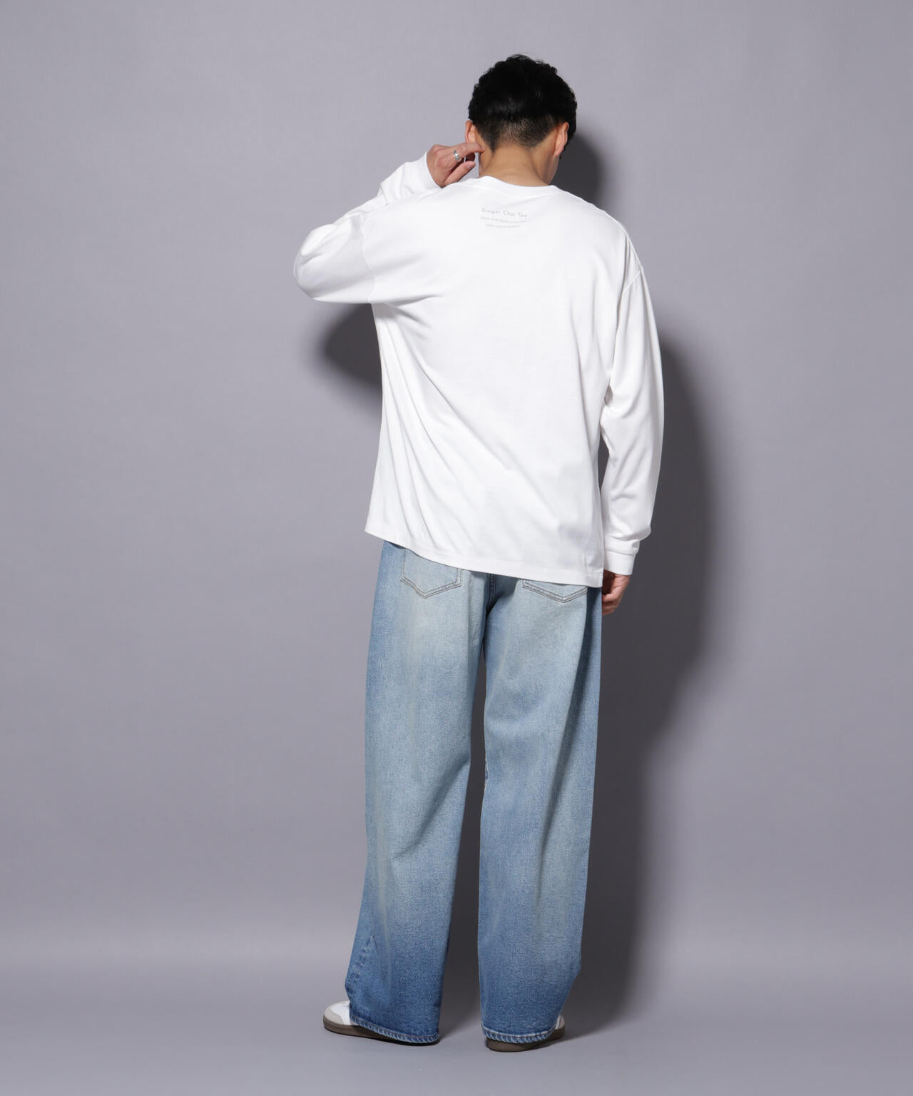 Anti Soaked(R)×SUNCHAIポートレート汗染み防止 Ｔシャツ長袖
