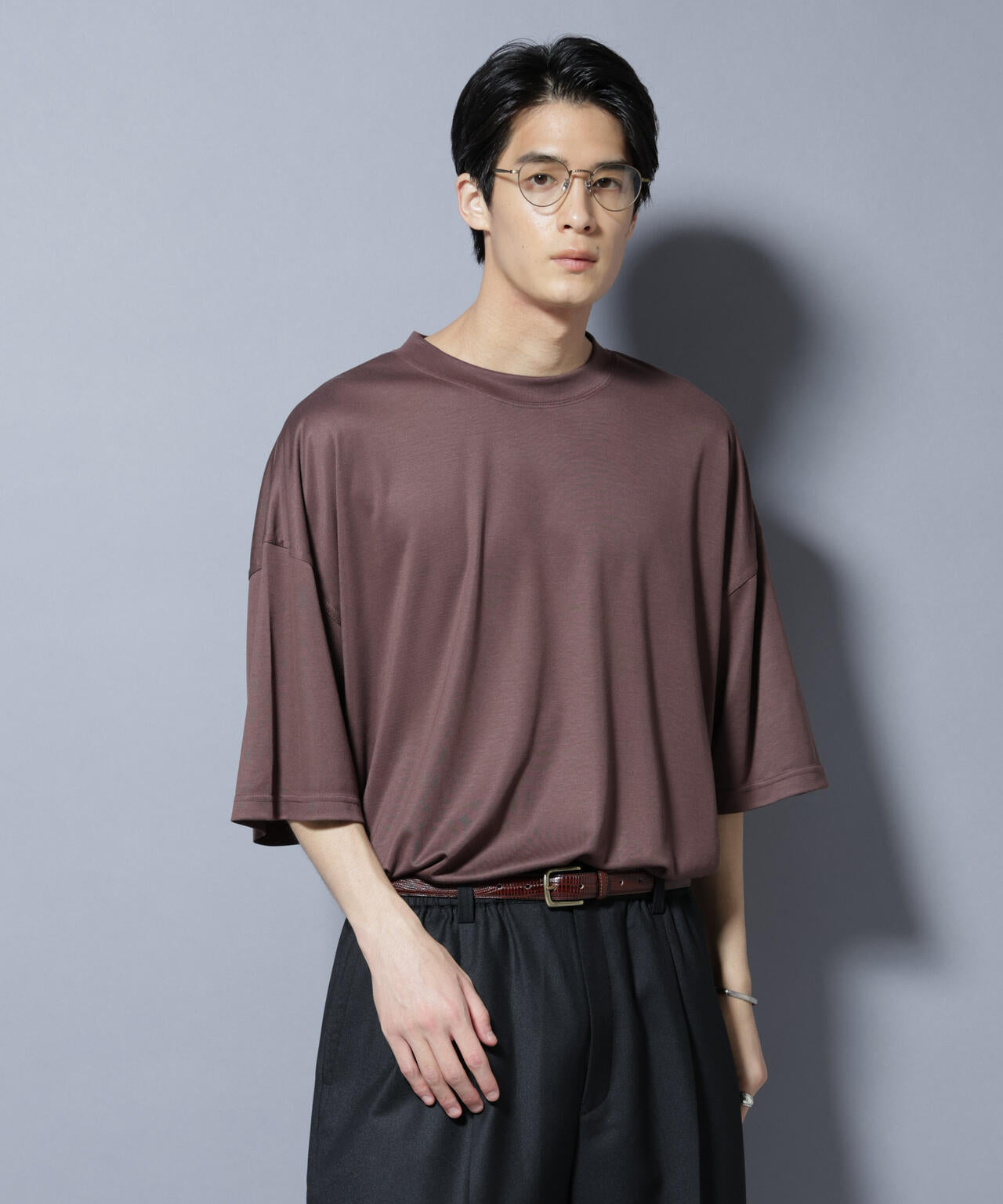 MIYATA×NANO JAPAN MADE キュプラ混 Tシャツ