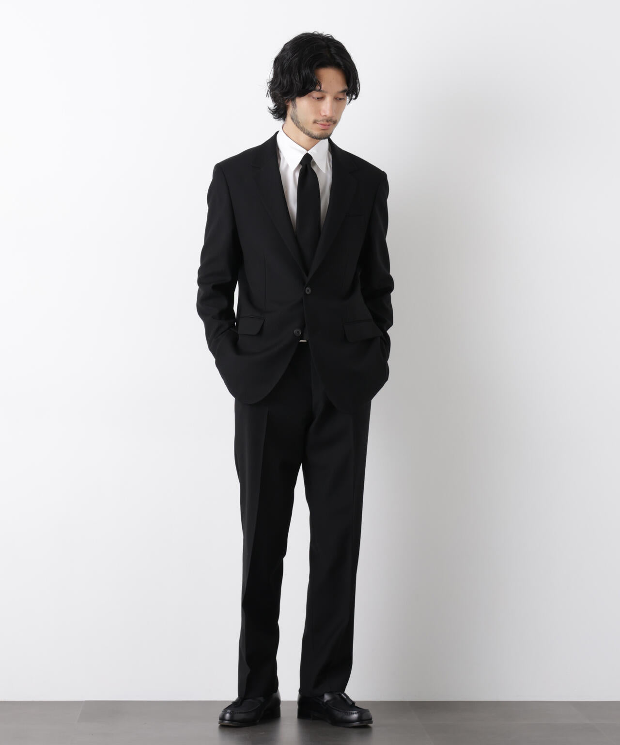 ｢Damerino Formal｣ ブラックフォーマルオールシーズンジャケット(セットアップ可)