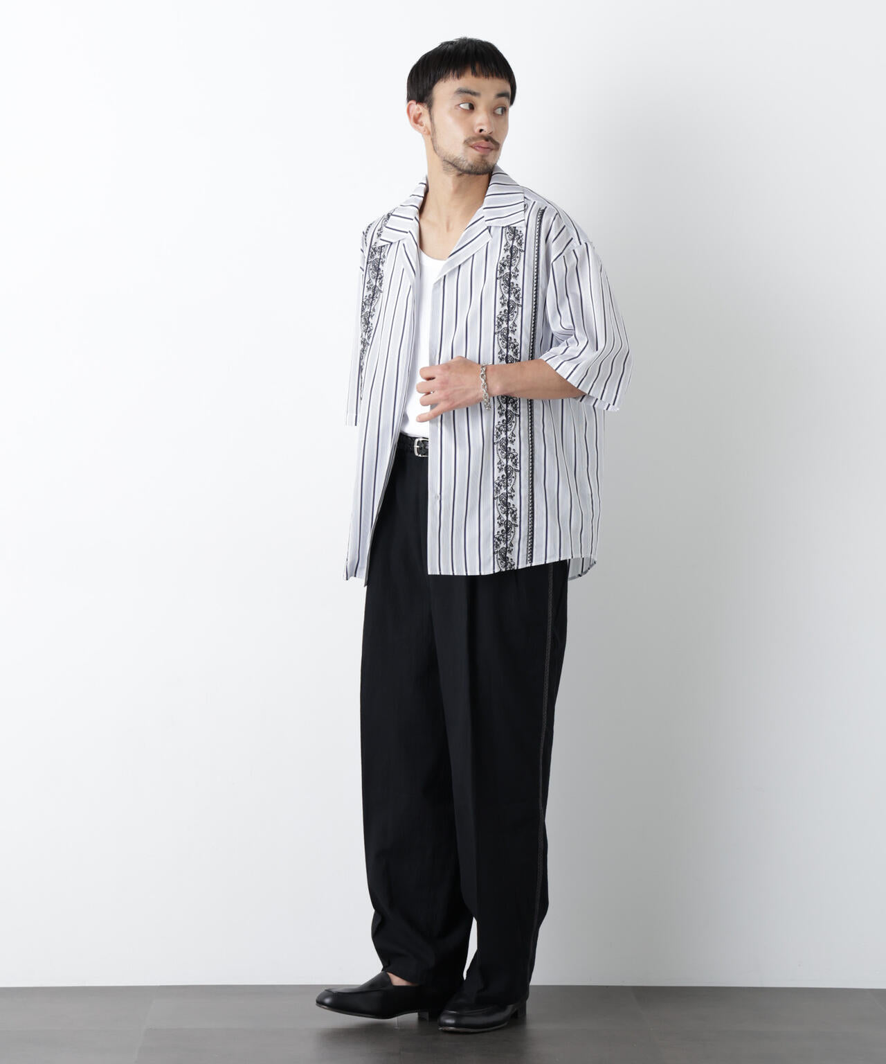 ｢OtoNANO｣×masoret 刺繍シャツ