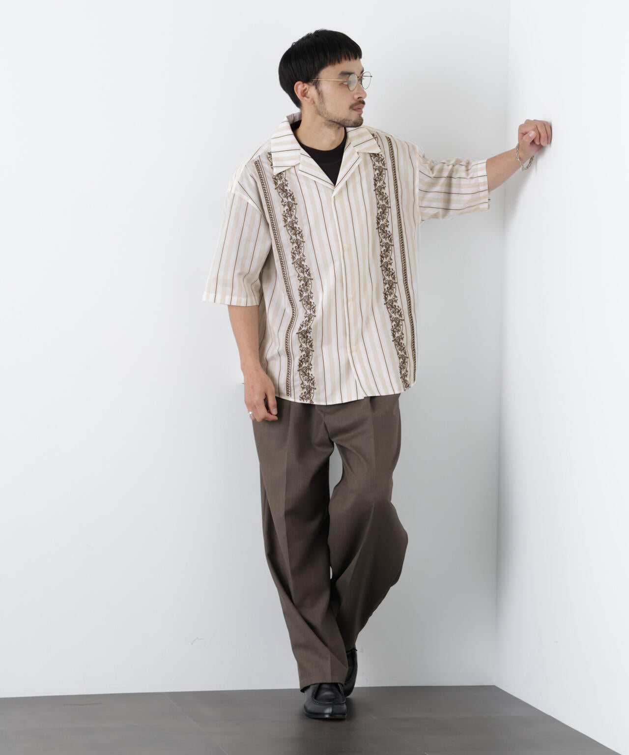 ｢OtoNANO｣×masoret 刺繍シャツ