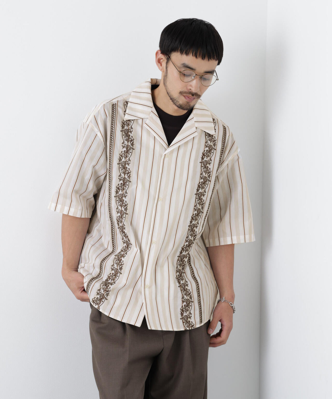 ｢OtoNANO｣×masoret 刺繍シャツ