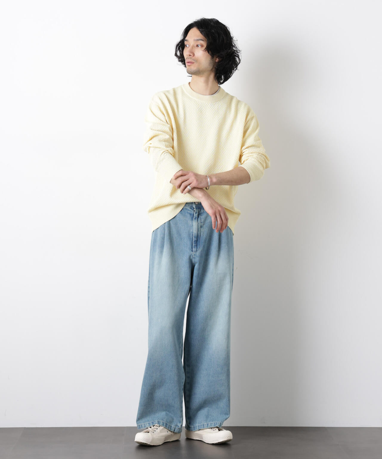 ｢OtoNANO｣大人のワイドデニムパンツ