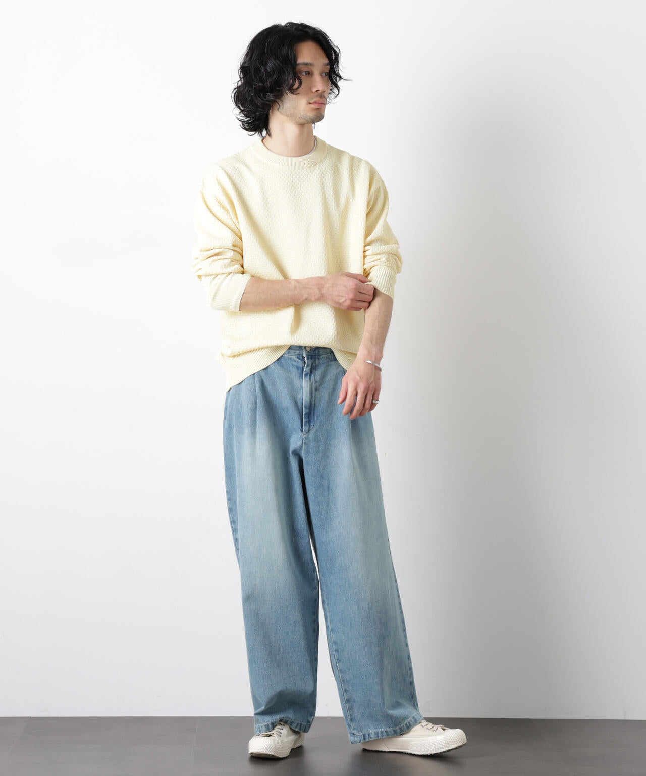 ｢OtoNANO｣大人のワイドデニムパンツ