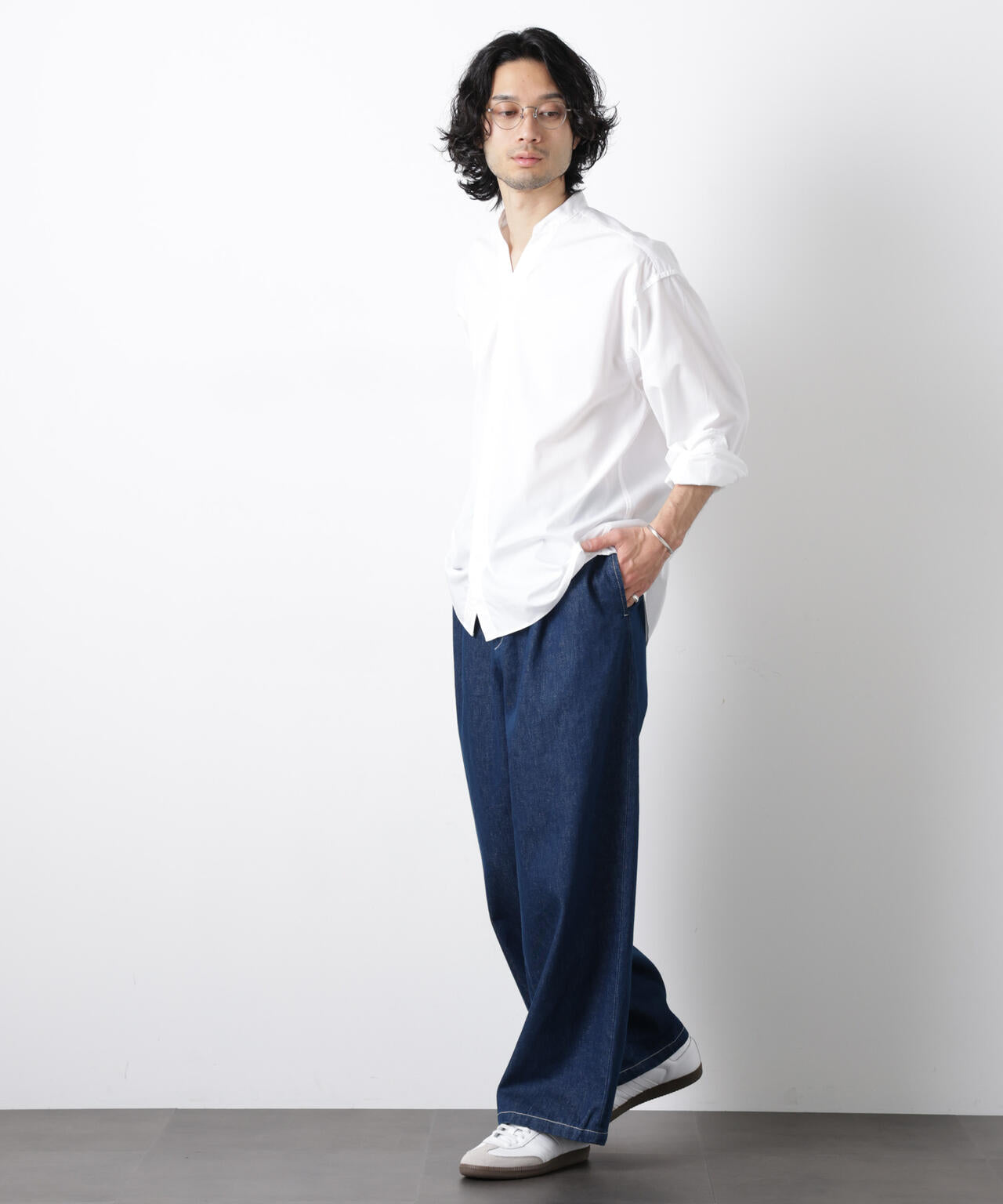 ｢OtoNANO｣大人のワイドデニムパンツ