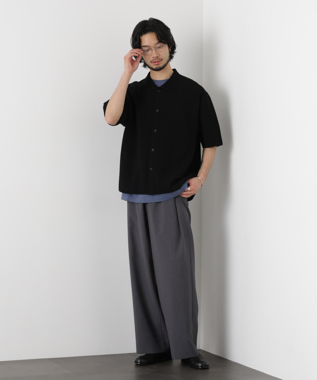 ｢OtoNANO｣大人のワイドパンツ Reflax(R) ECOウエザークロスパンツ