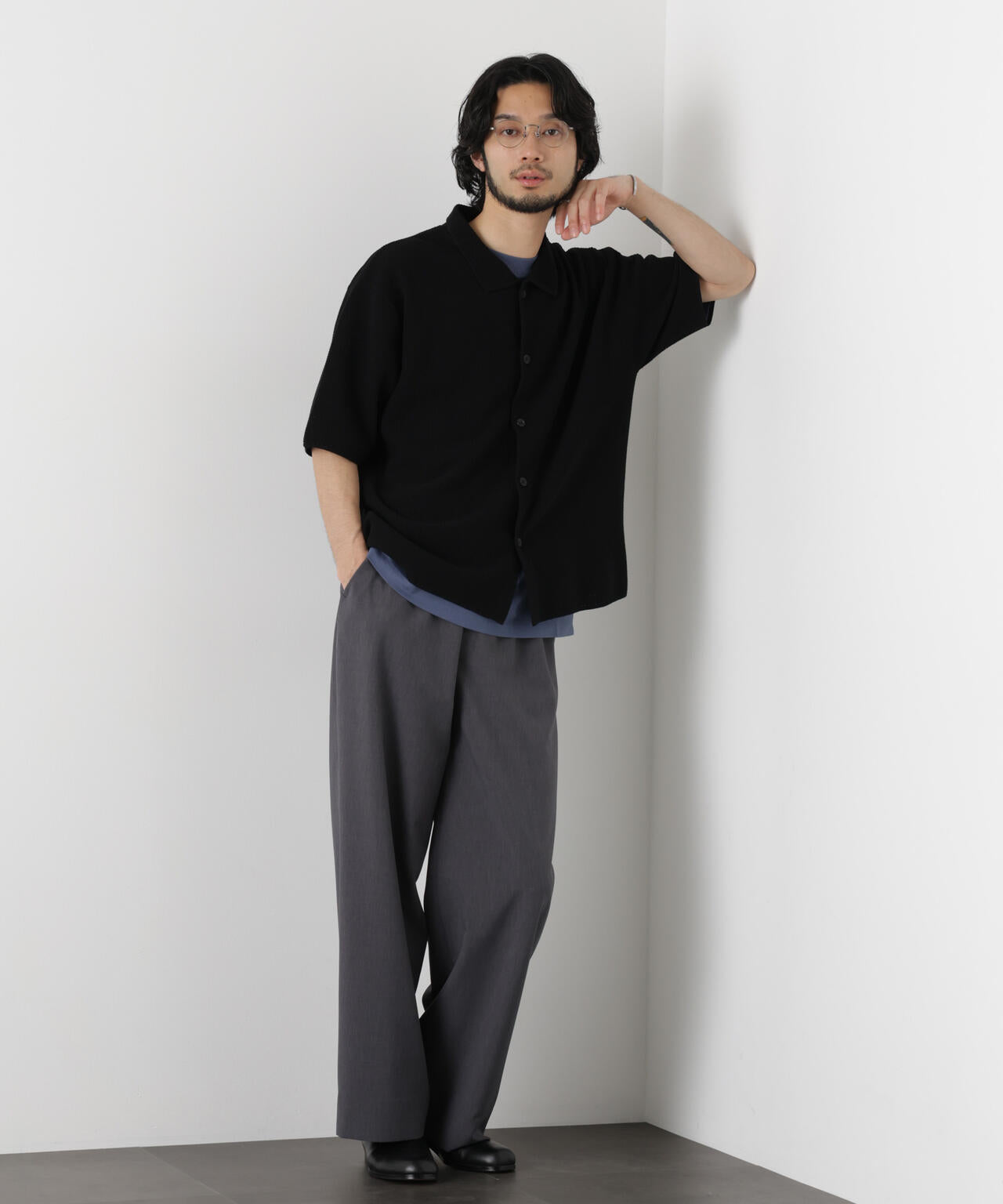 ｢OtoNANO｣大人のワイドパンツ Reflax(R) ECOウエザークロスパンツ
