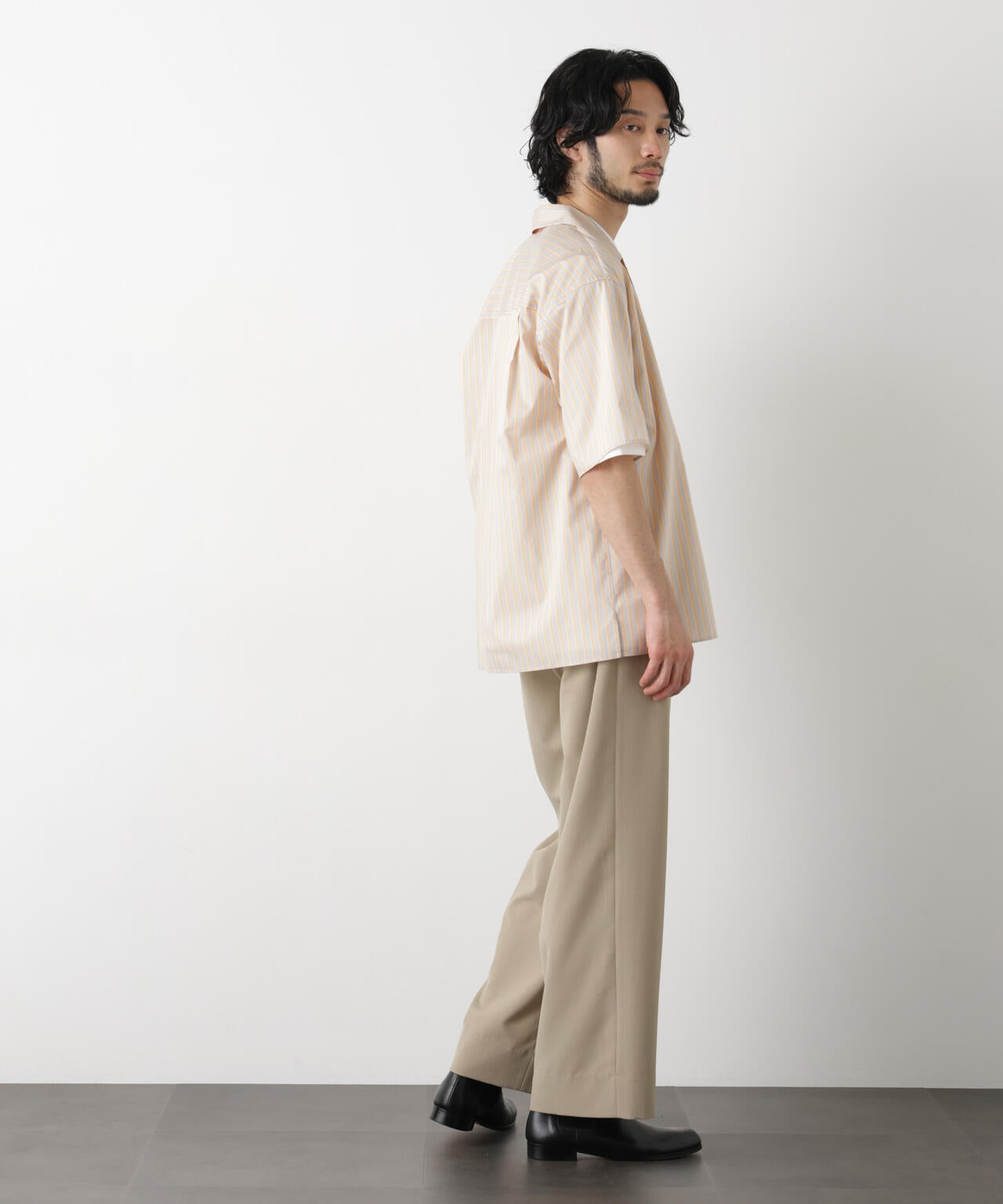 ｢OtoNANO｣大人のワイドパンツ Reflax(R) ECOウエザークロスパンツ