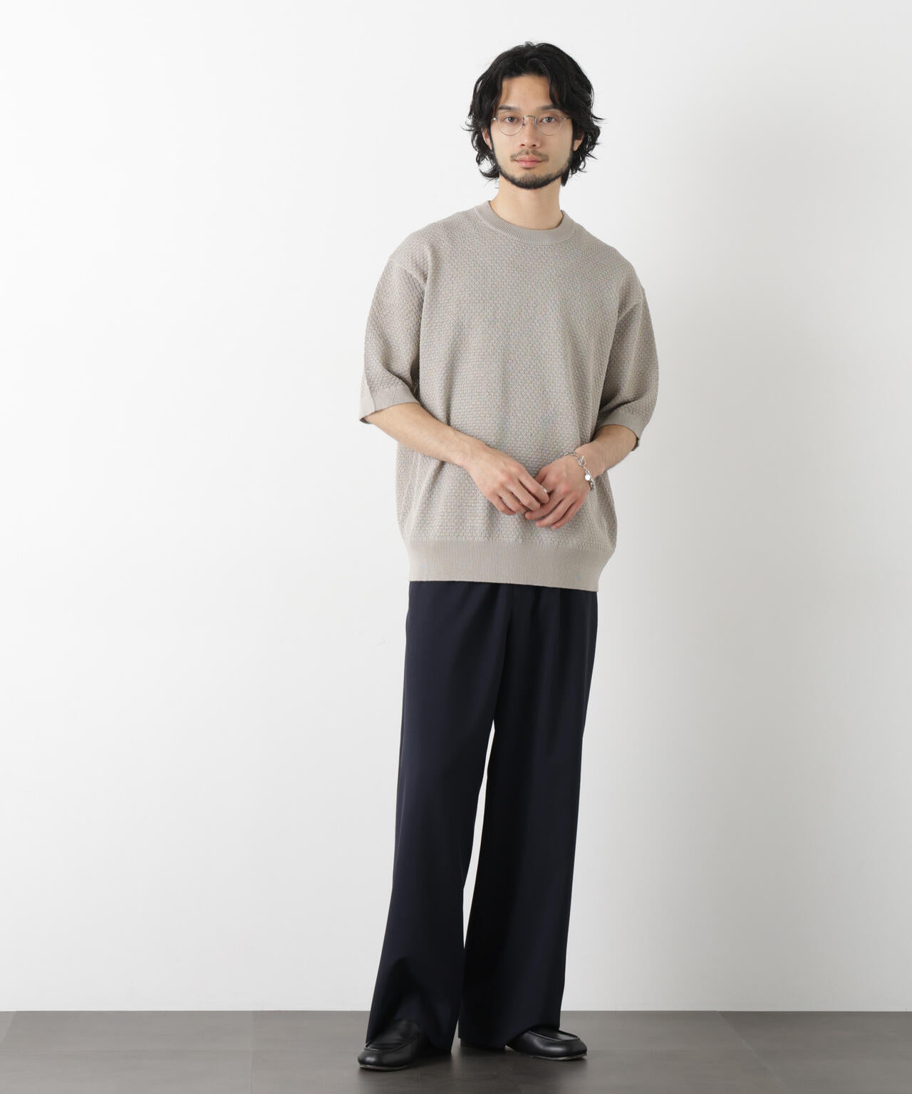 ｢OtoNANO｣大人のワイドパンツ Reflax(R) ECOウエザークロスパンツ