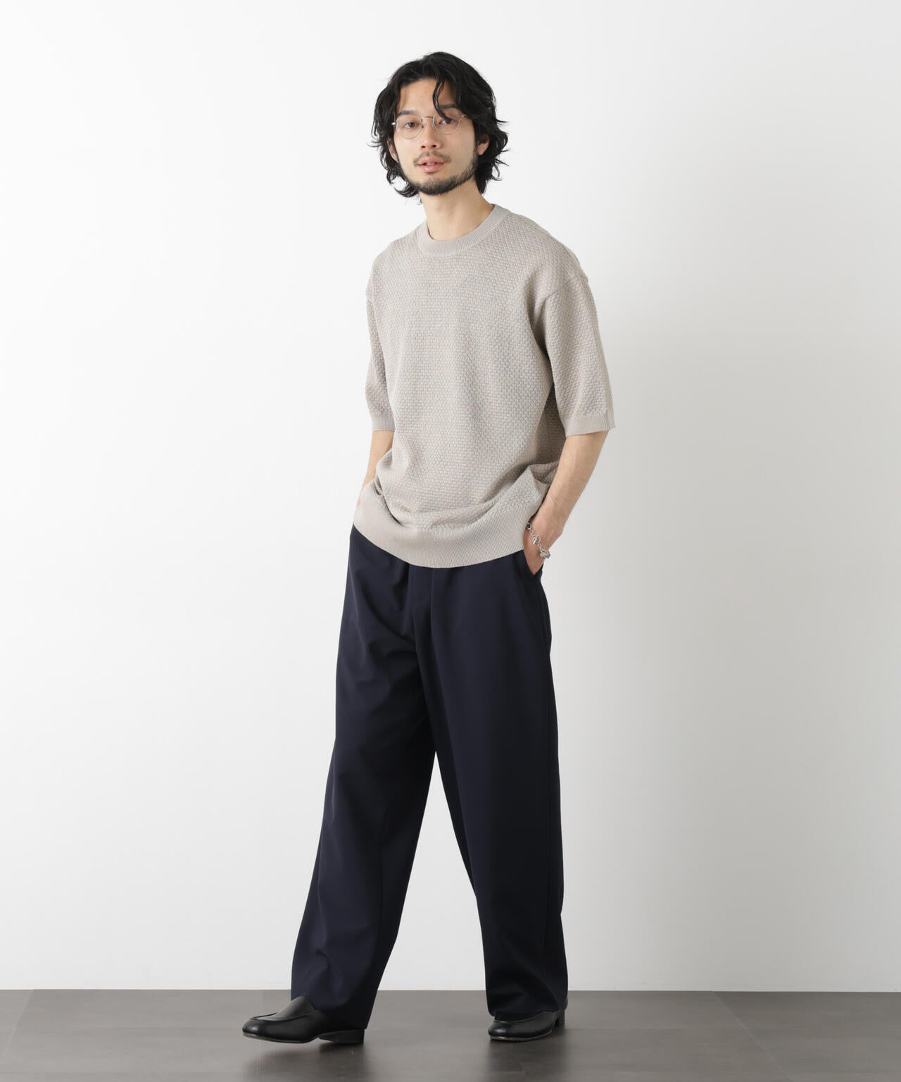 ｢OtoNANO｣大人のワイドパンツ Reflax(R) ECOウエザークロスパンツ