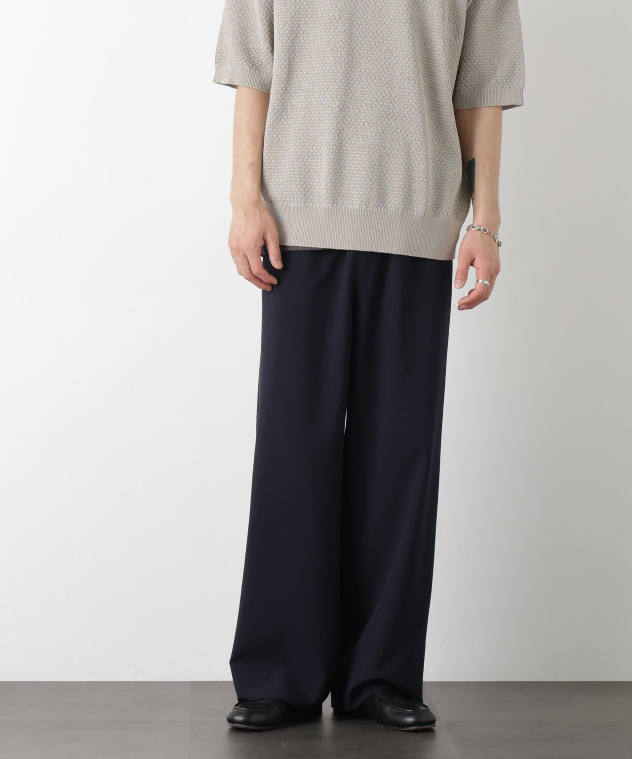 ｢OtoNANO｣大人のワイドパンツ Reflax(R) ECOウエザークロスパンツ