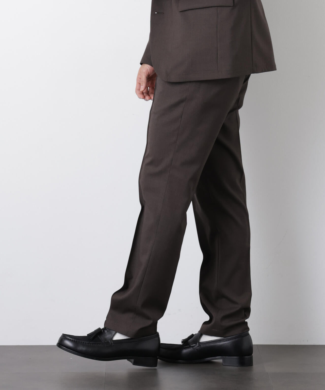 ｢DamerinoSelect｣JAPANfabricウールストレッチパンツ（セットアップ可）