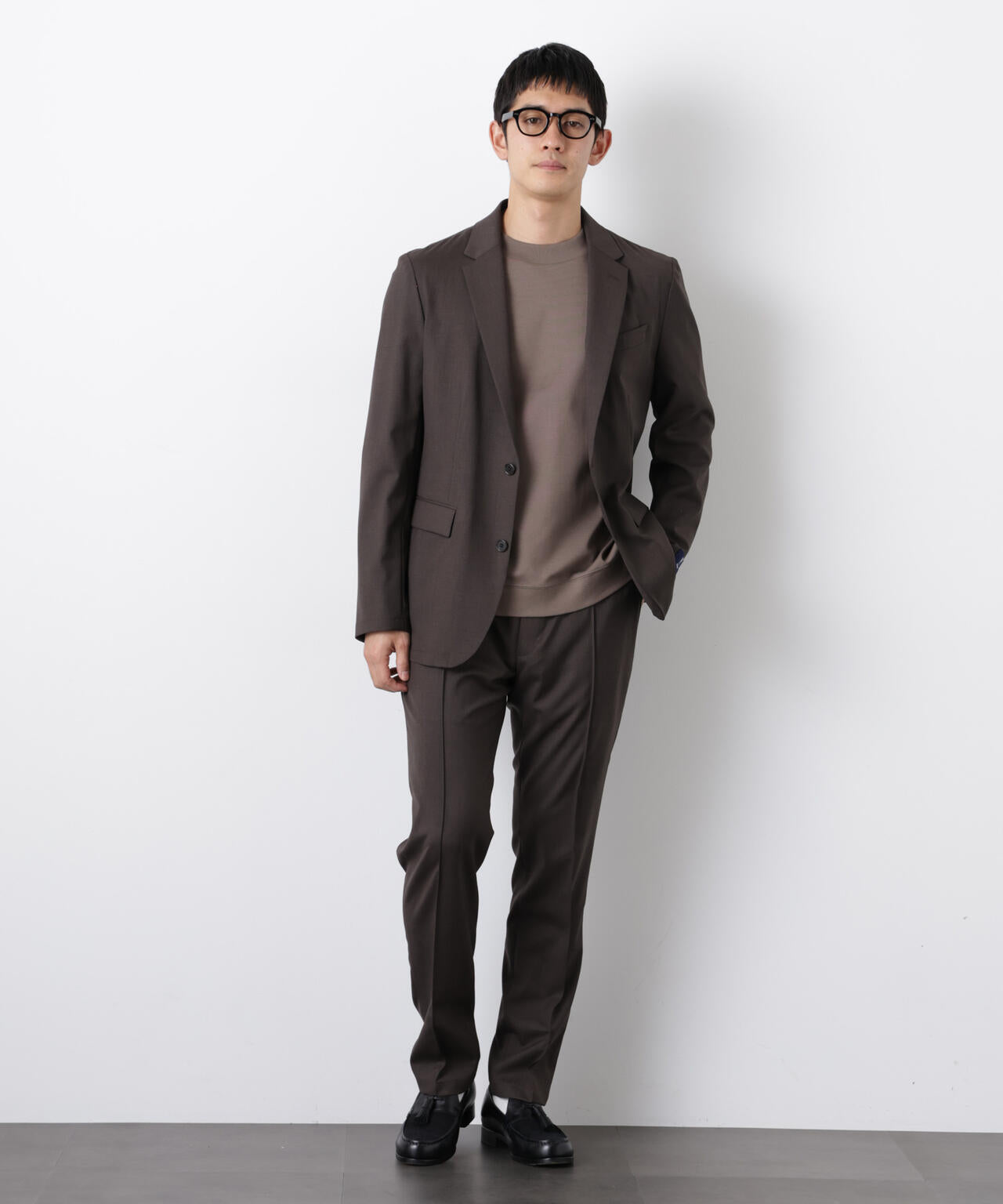 ｢DamerinoSelect｣JAPANfabricウールストレッチパンツ（セットアップ可）