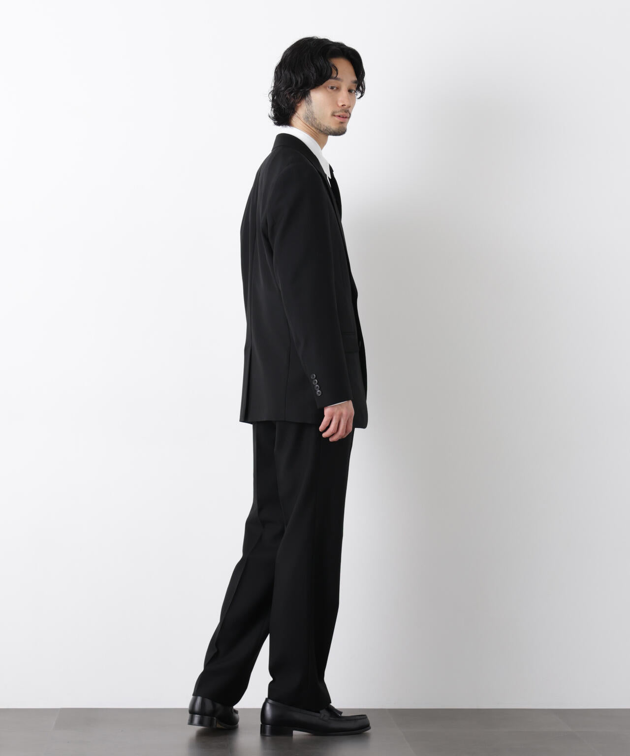 ｢Damerino Formal｣ ブラックフォーマルオールシーズンパンツ(セットアップ可)