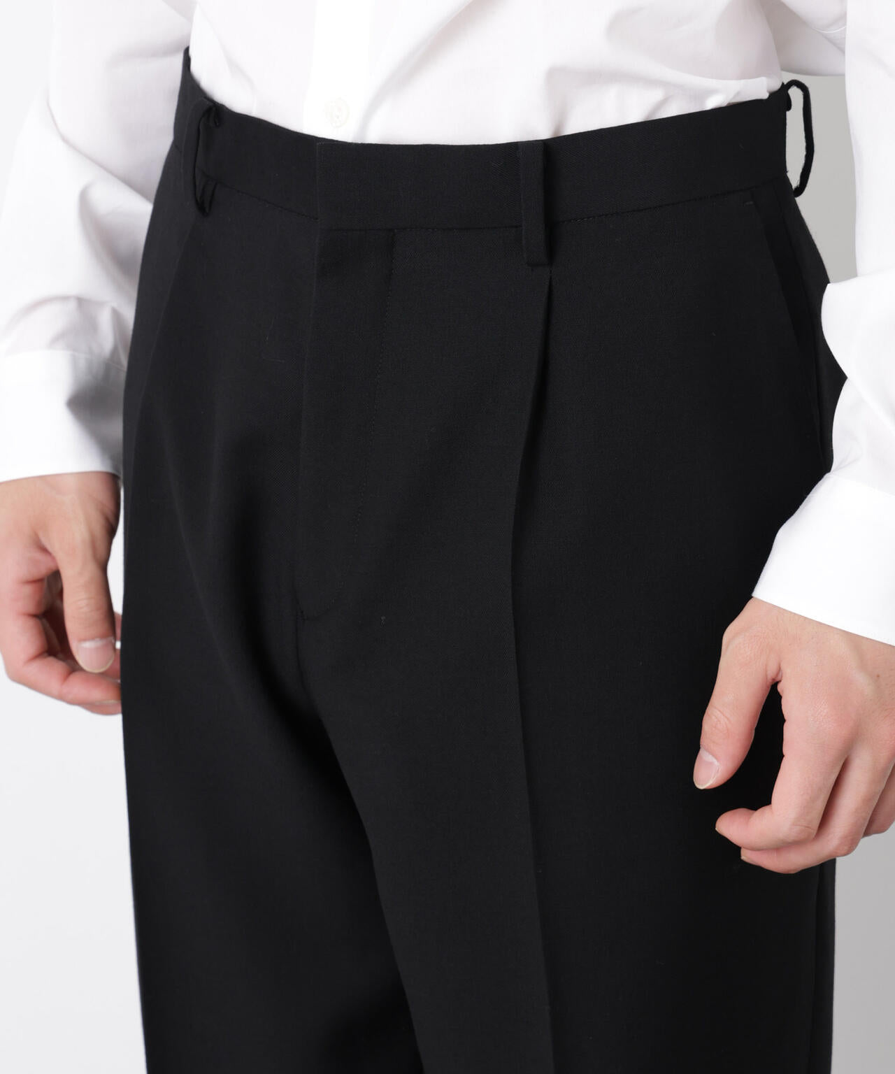 ｢Damerino Formal｣ ブラックフォーマルオールシーズンパンツ(セットアップ可)
