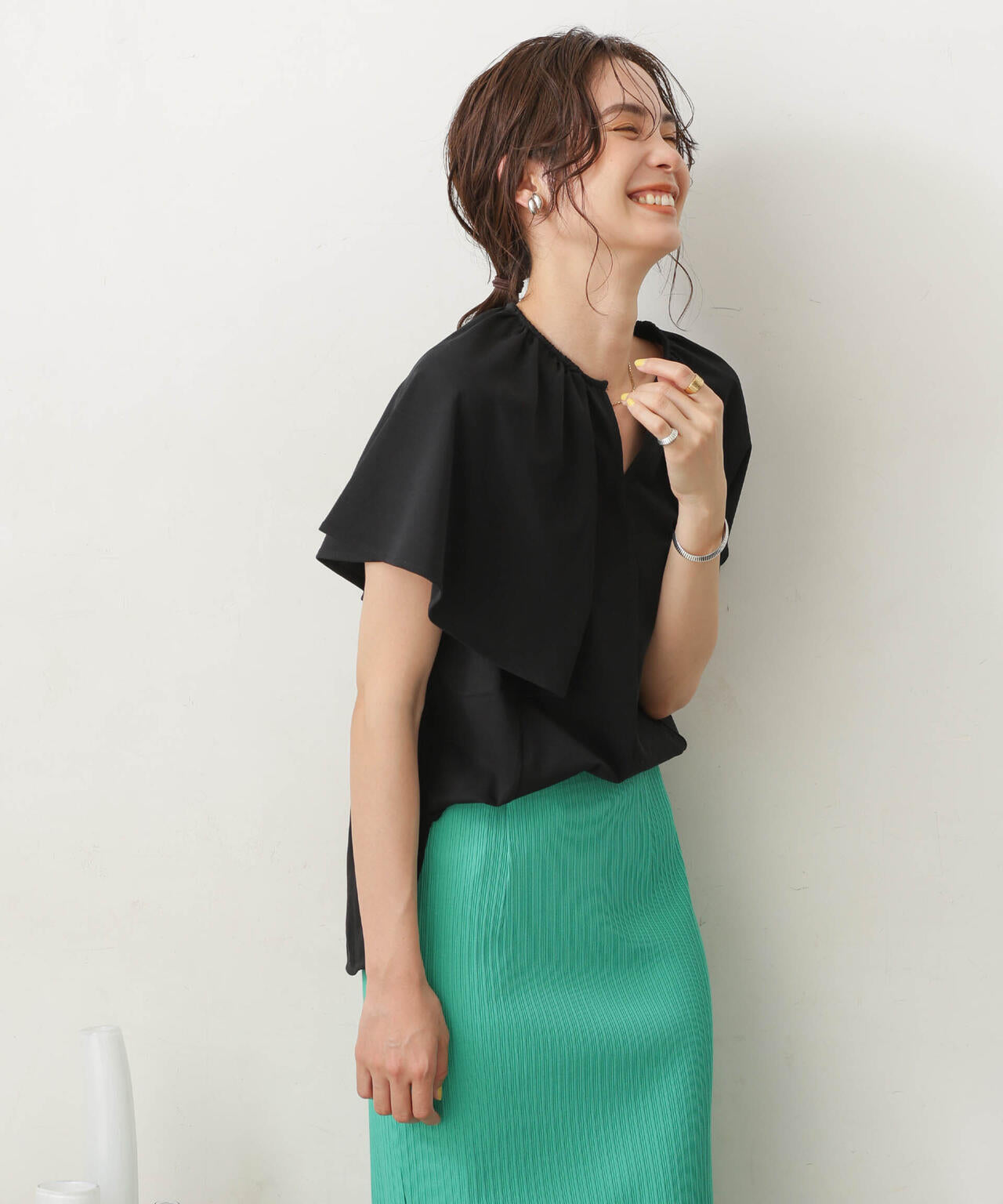 LB.03/Repurフレアスリーブカットトップス