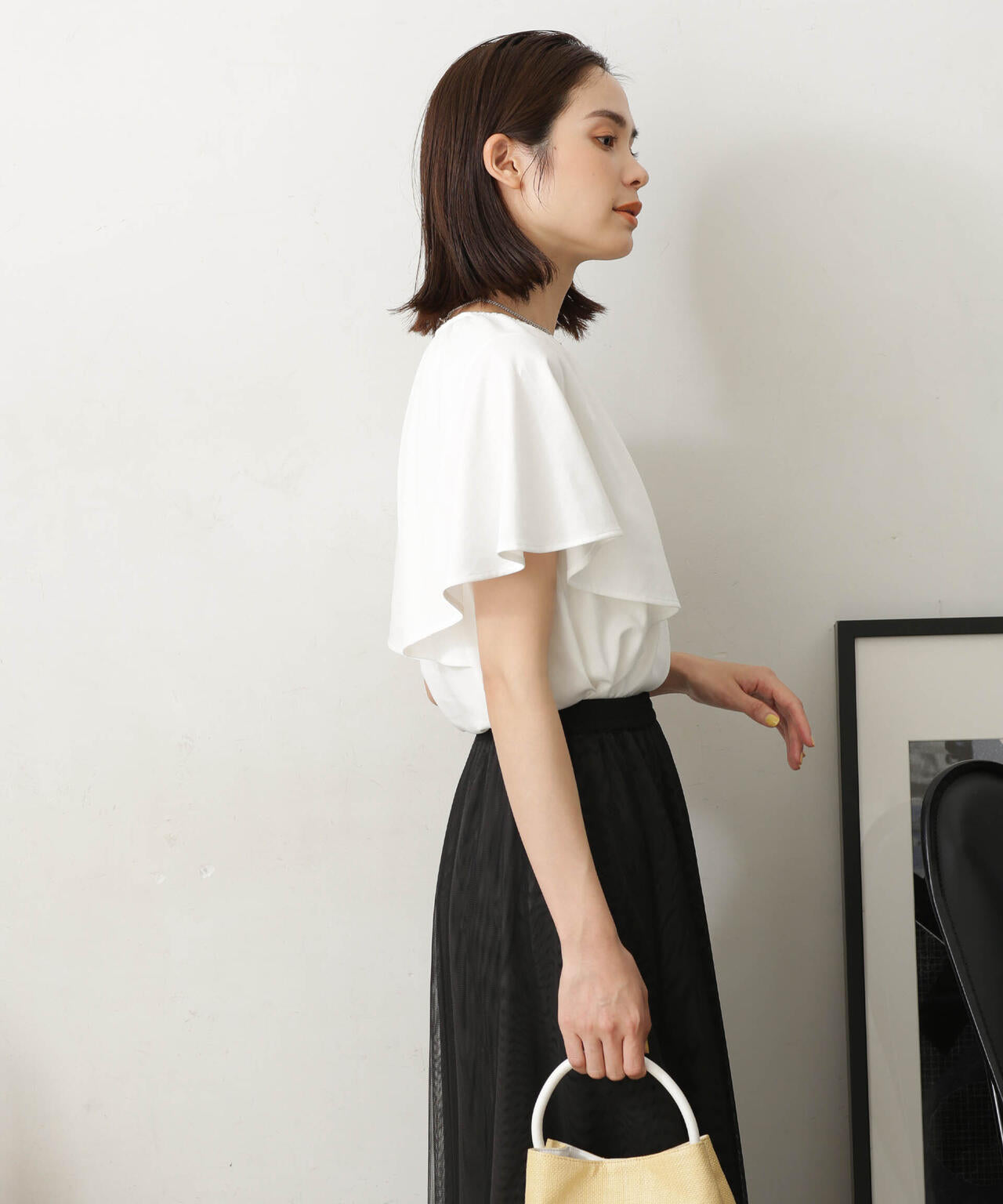 LB.03/Repurフレアスリーブカットトップス