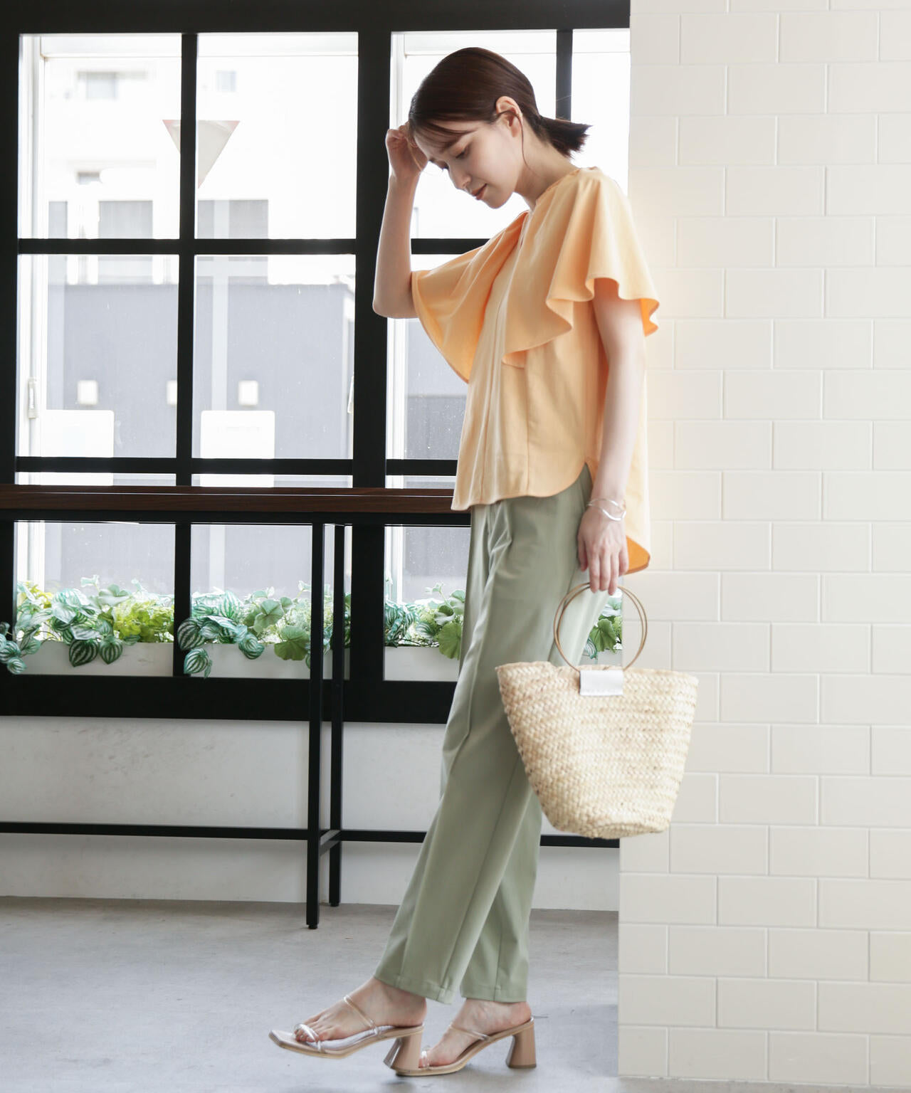 LB.03/Repurフレアスリーブカットトップス
