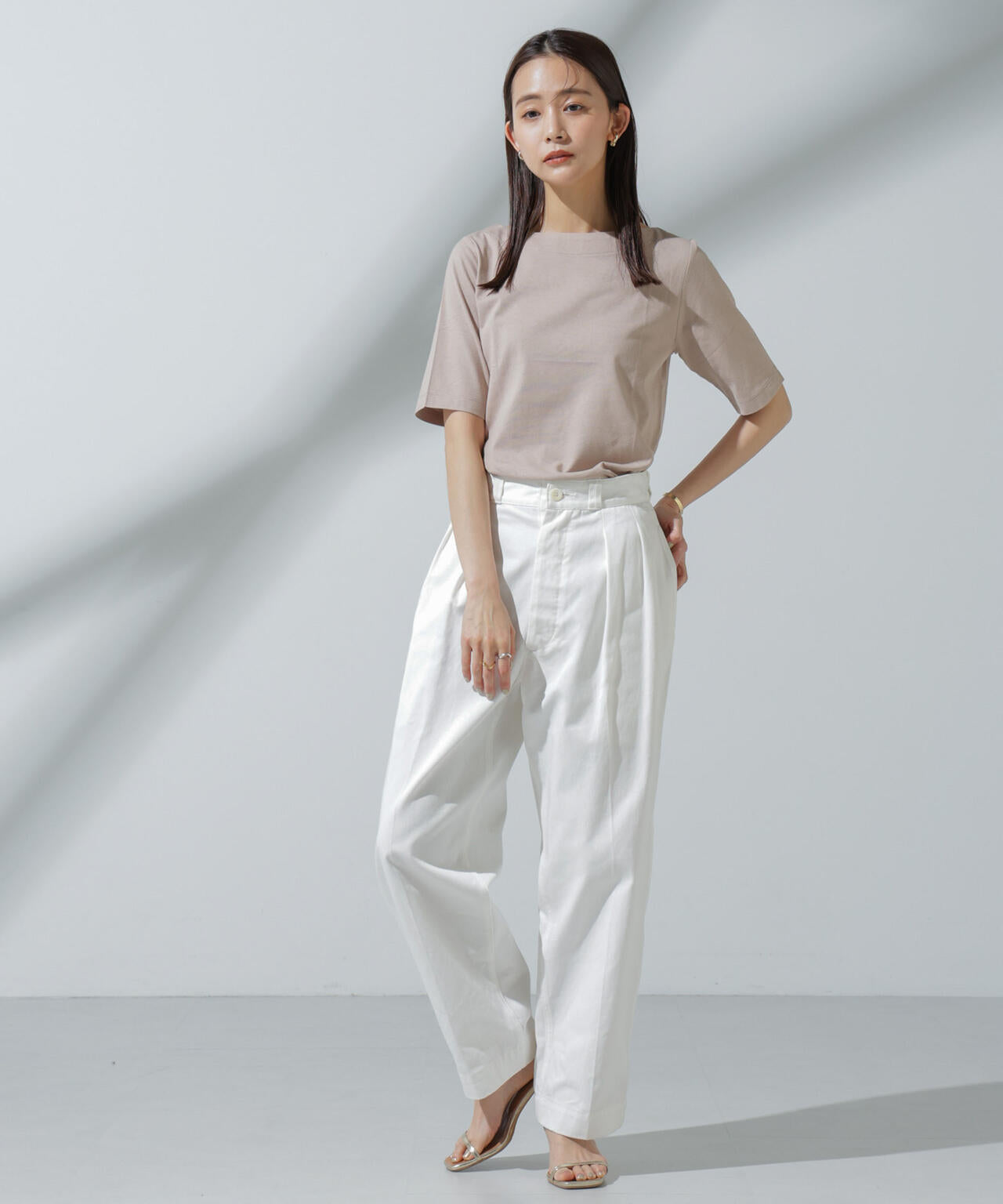Anti Soaked(R) 汗染み防止 ボートネックTシャツ