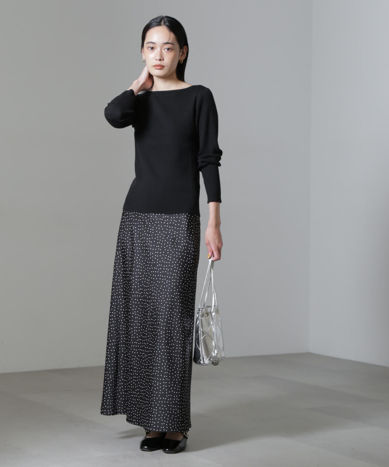 CICA＆UVカット加工リブニット