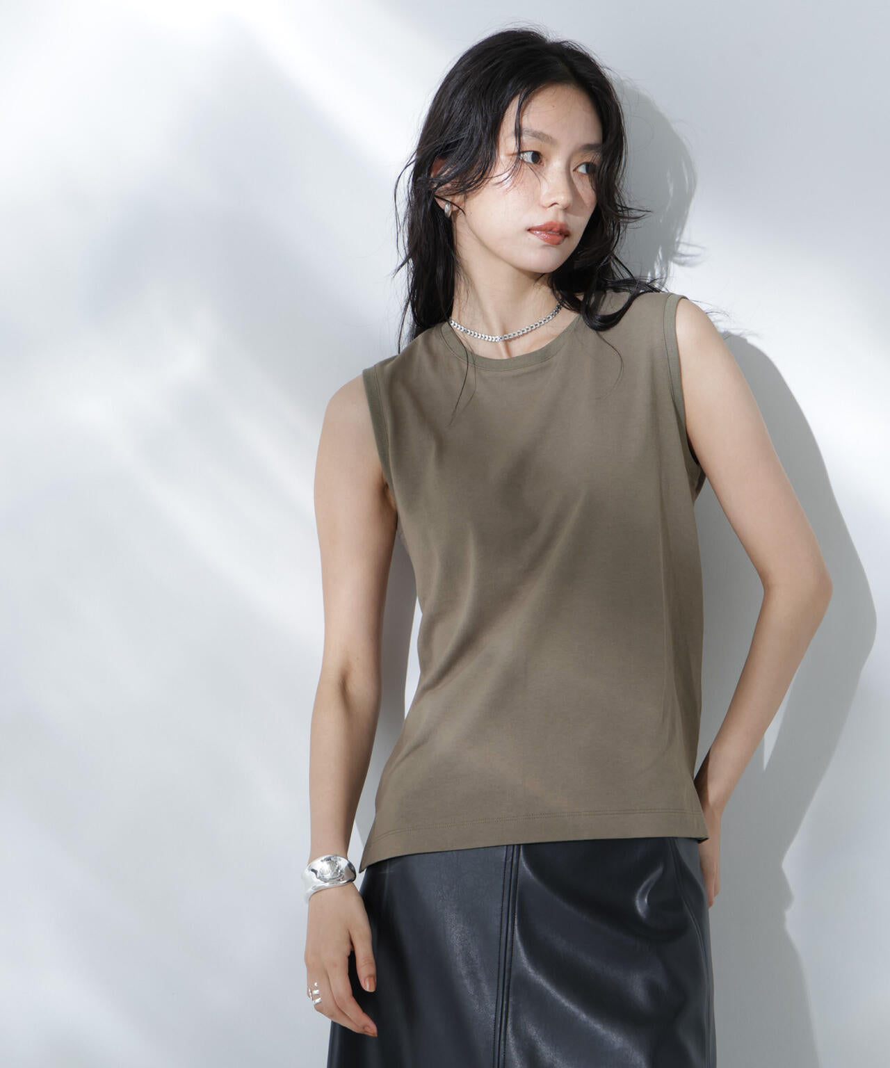 Anti Soaked(R) 汗染み防止ノースリーブTシャツ