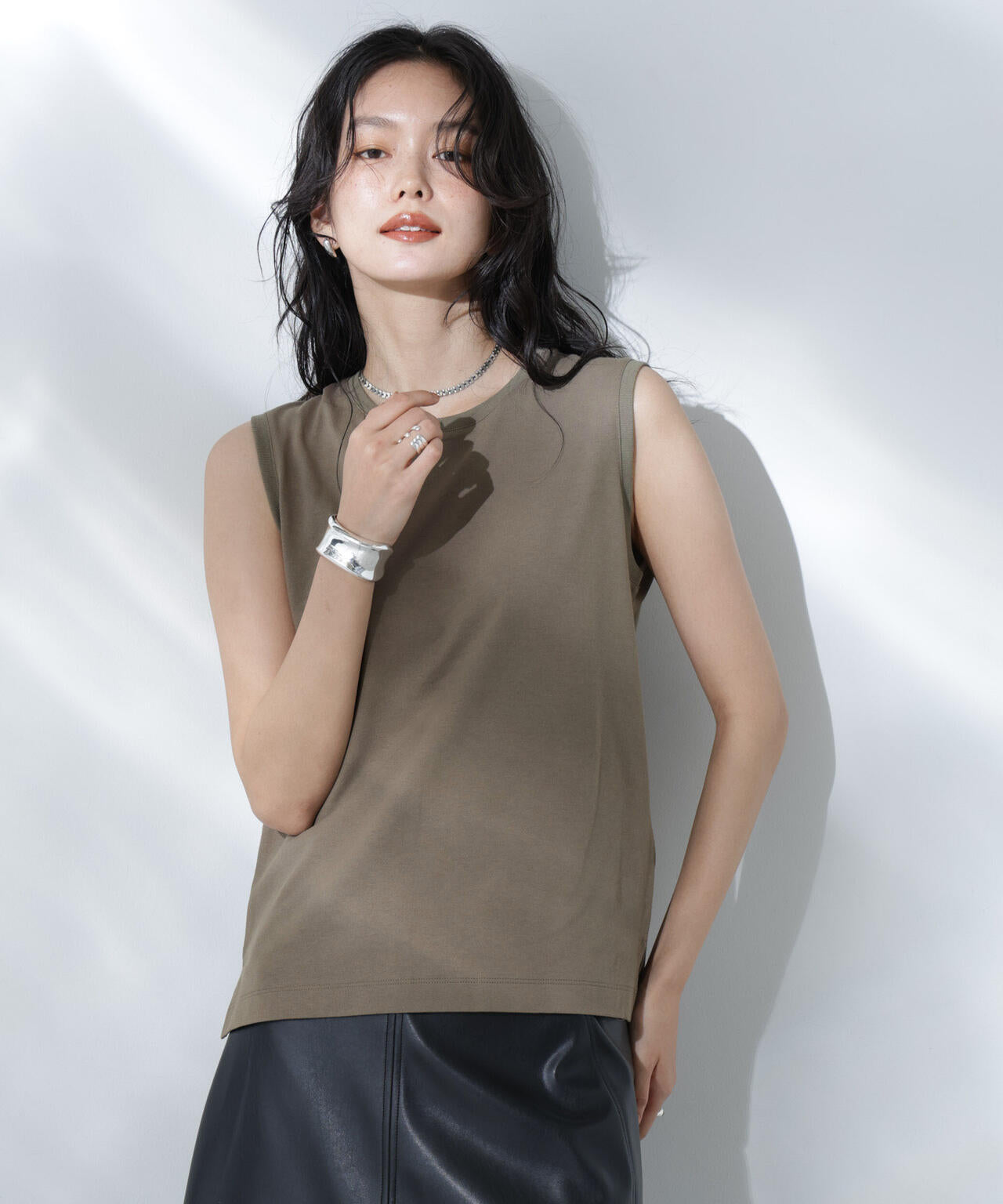 Anti Soaked(R) 汗染み防止ノースリーブTシャツ