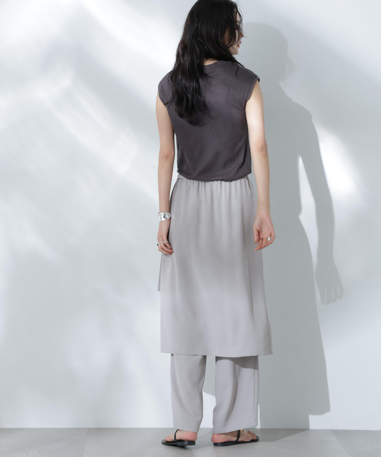 Anti Soaked(R) 汗染み防止リブノースリーブTシャツ（セットアップ可）