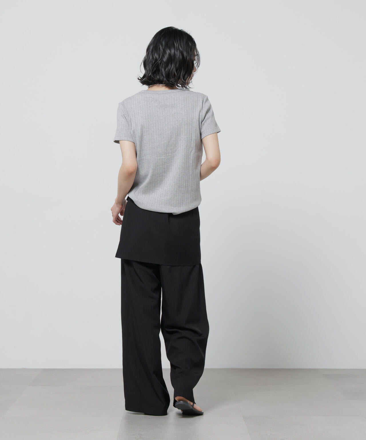 Anti Soaked(R) 汗染み防止コンパクトリブTシャツ