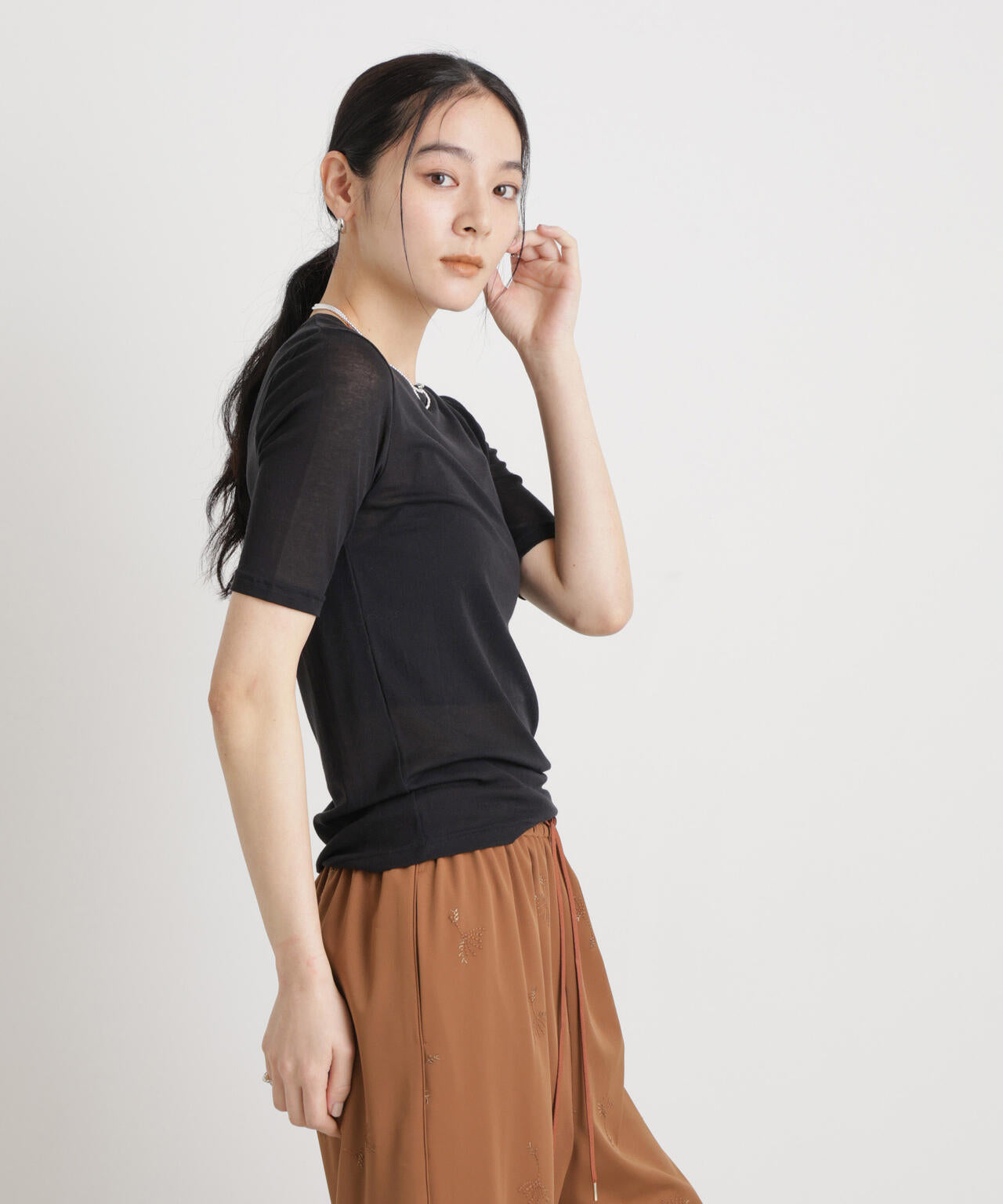 シアーツイストフライスTシャツ