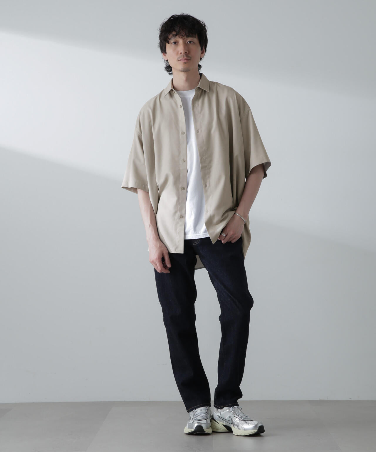 ビッグドレープシャツ 半袖