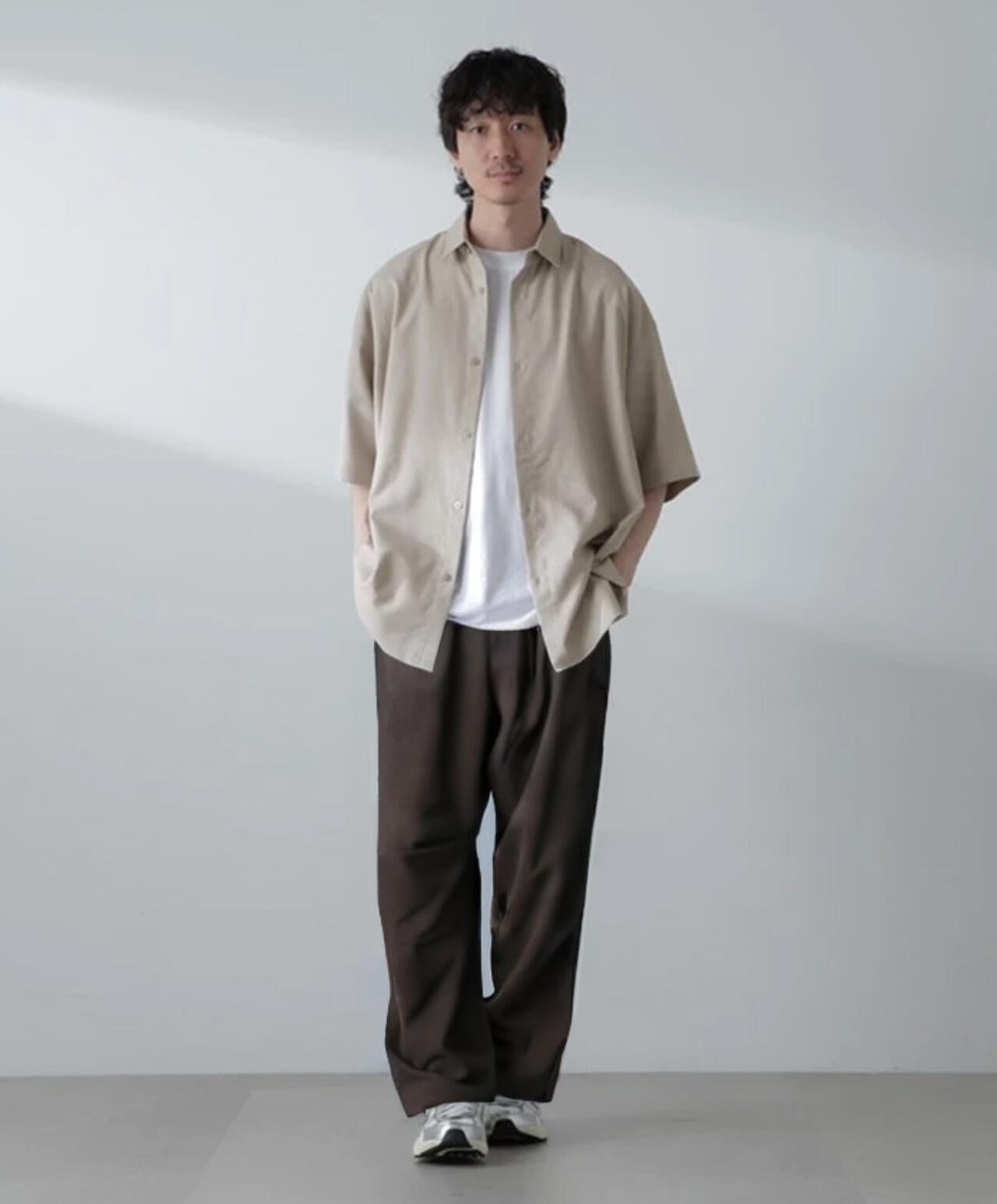 ビッグドレープシャツ 半袖