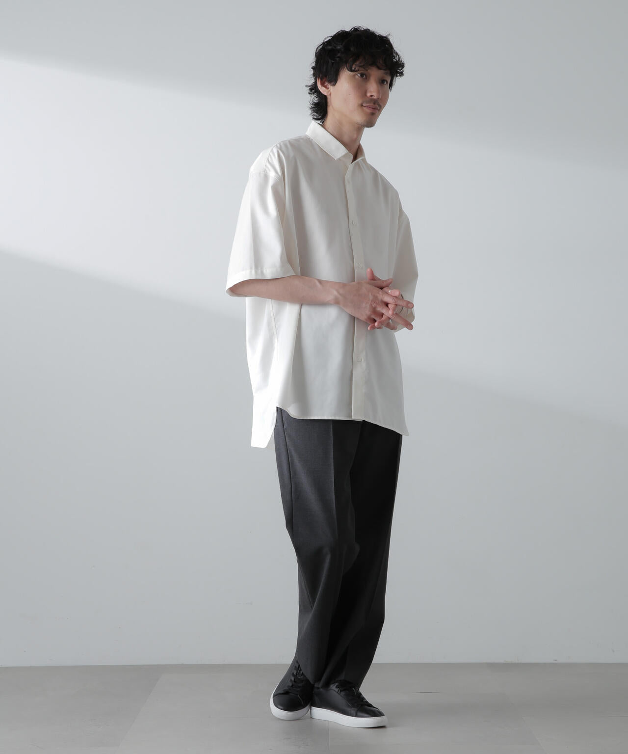 ビッグドレープシャツ 半袖