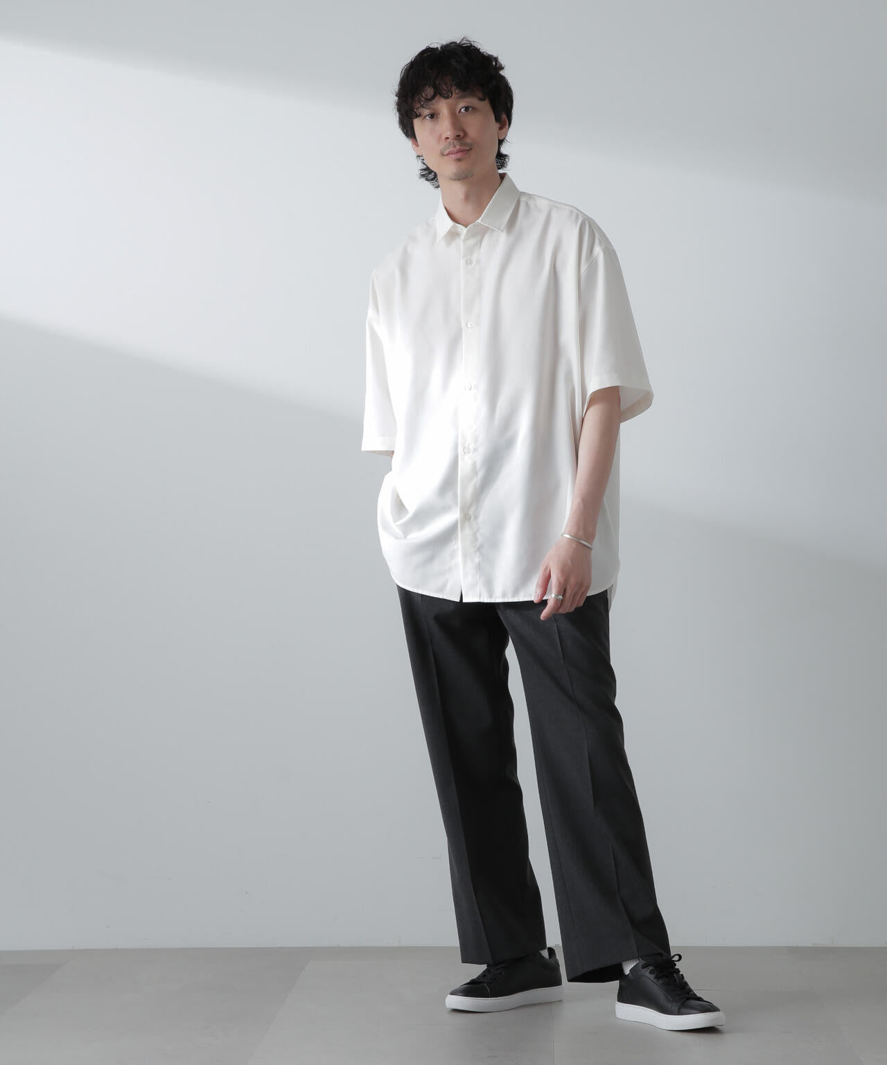 ビッグドレープシャツ 半袖
