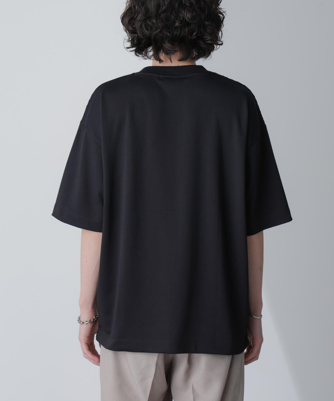 リンクスジャガードコンビTシャツ 半袖