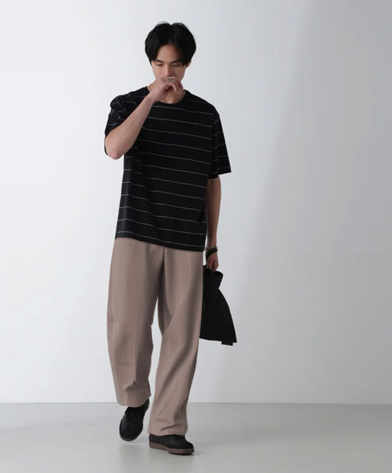 リラックスボーダーTシャツ 半袖